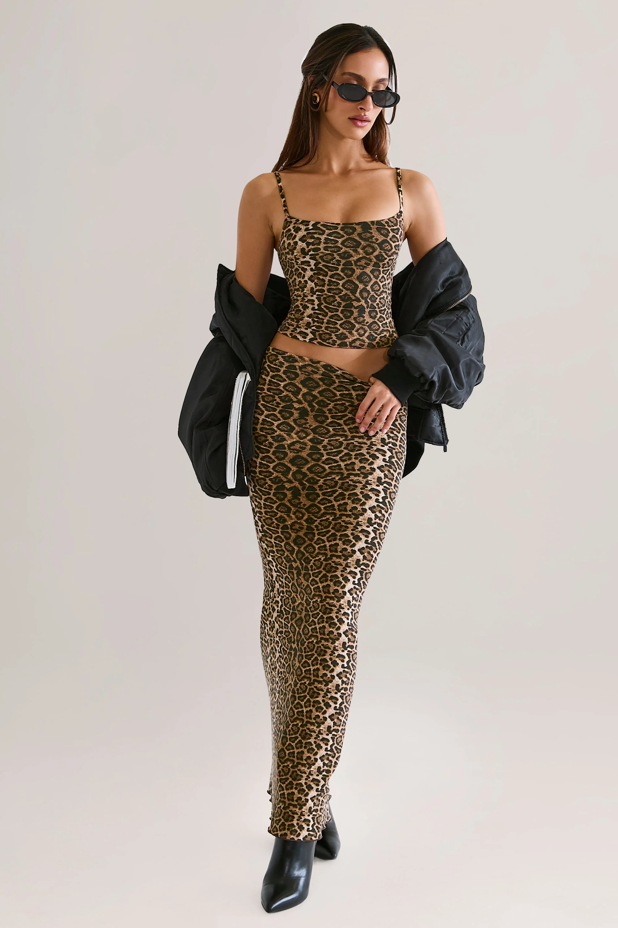 Modal Scoop-Neck Tank Top in Leopard Print - Image 4