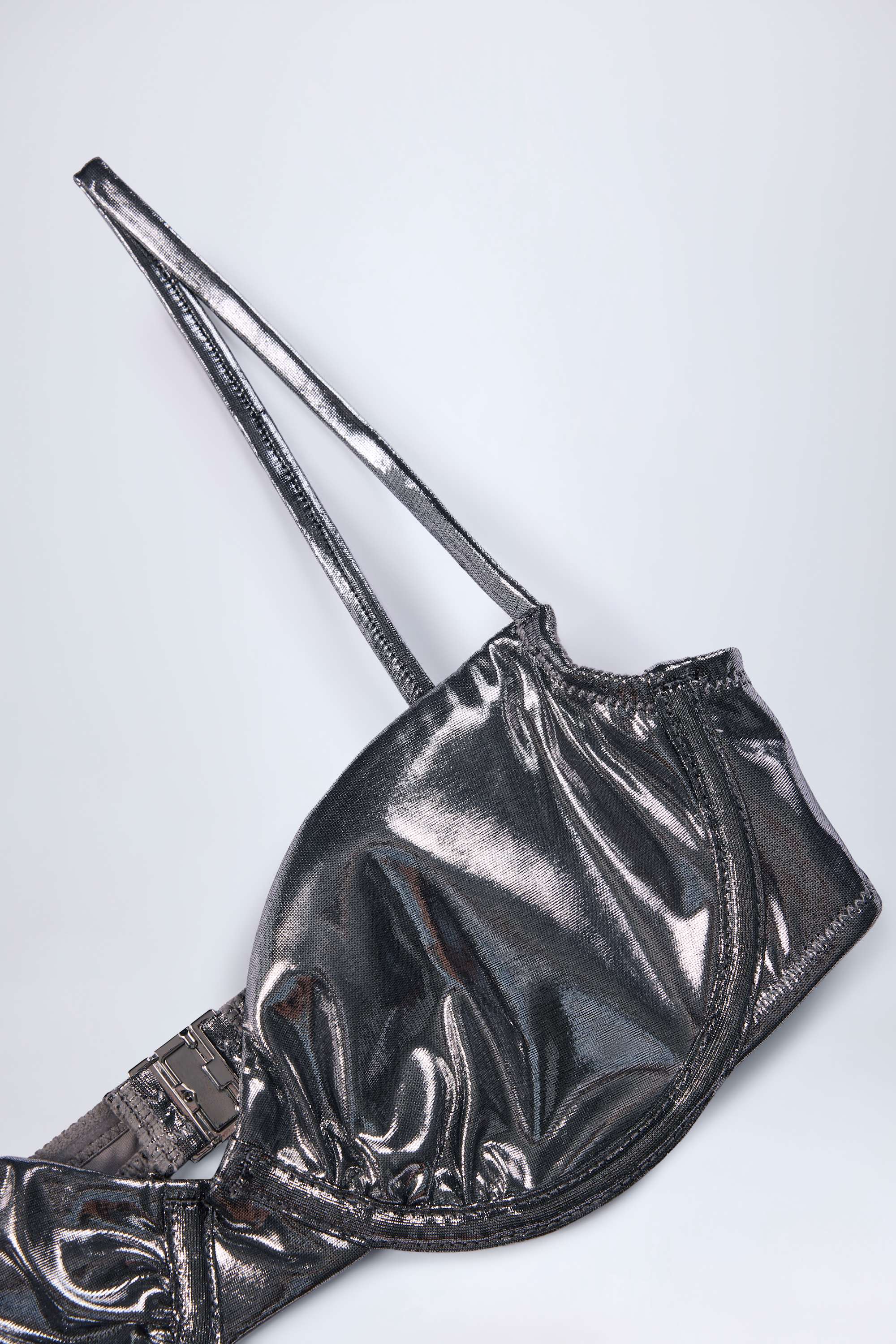 Underwired Bikini Top in Silver - Image 6