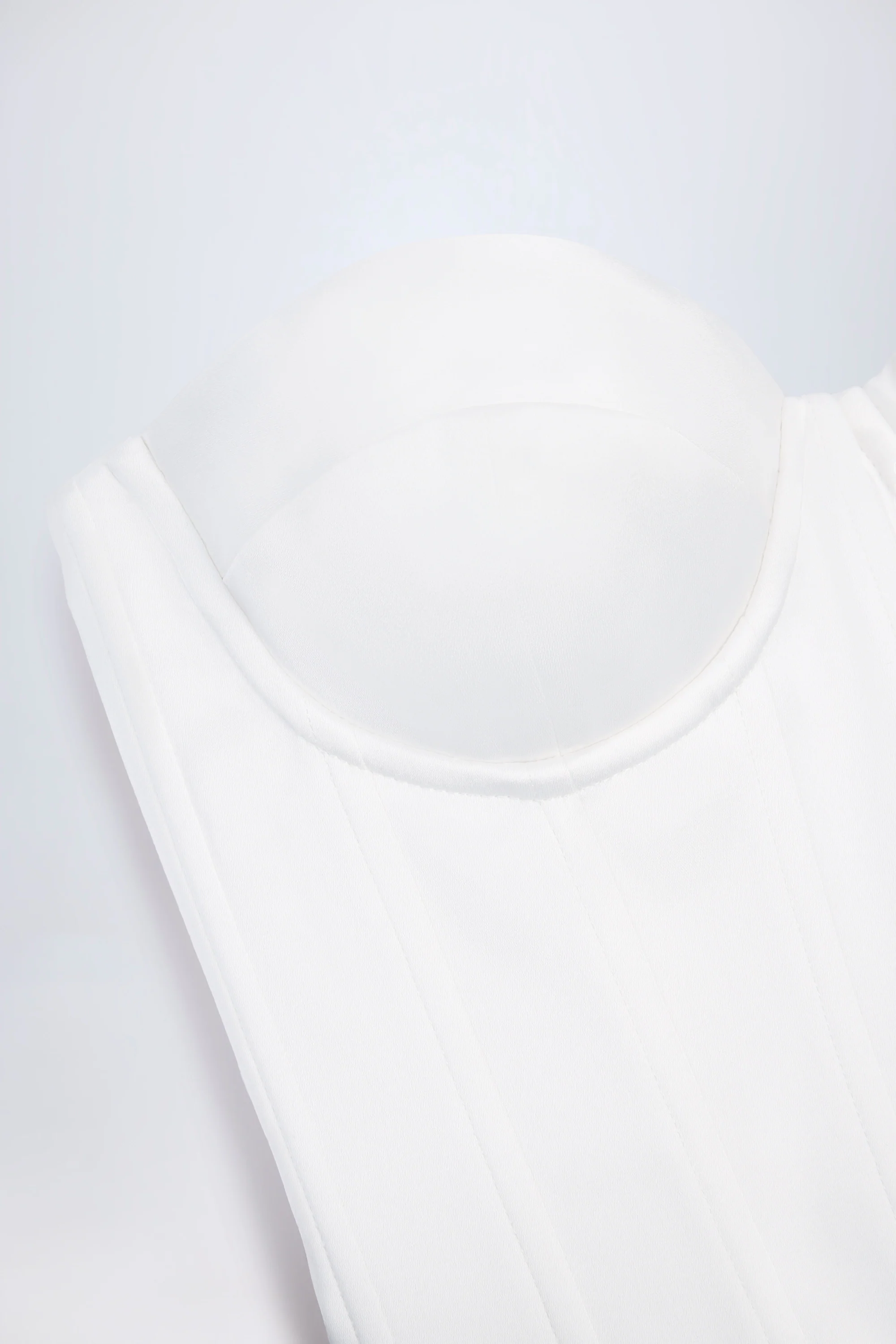 Lace-Up Corset Top in White - Image 8