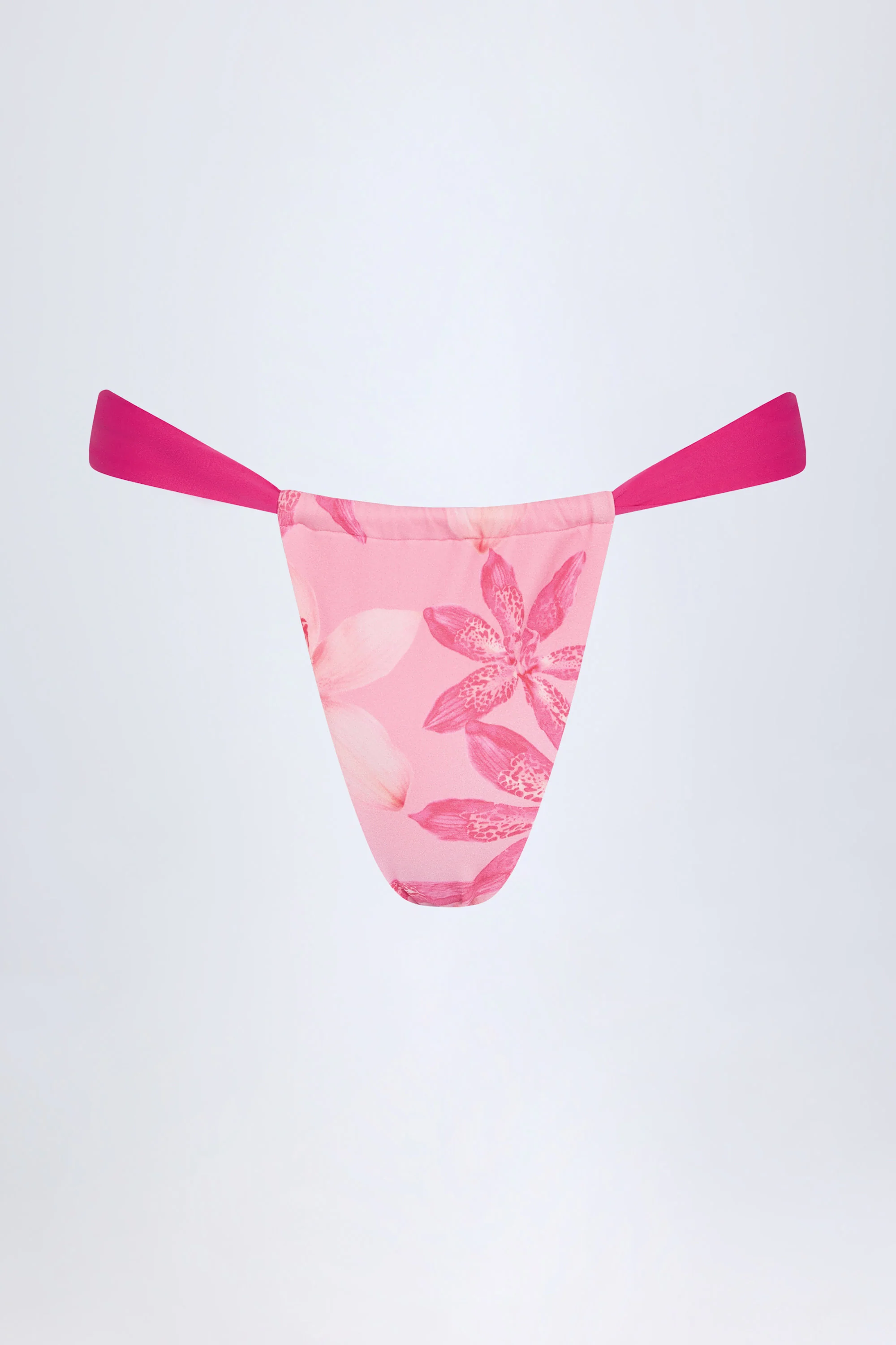Cheeky Bikini Bottoms in Pink Orchid Print - Image 3