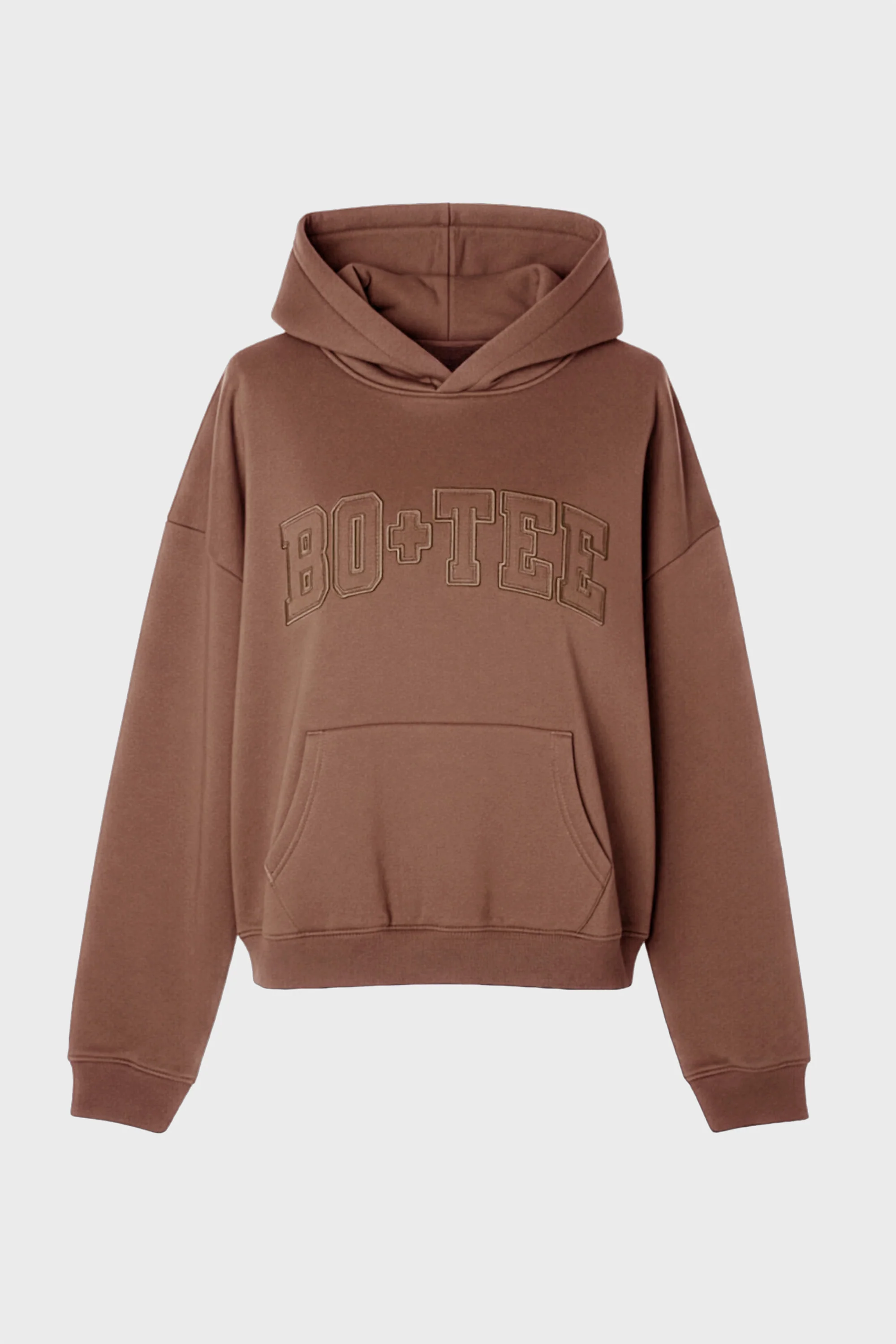 Embroidered Oversized Hoodie in Cocoa - Image 3