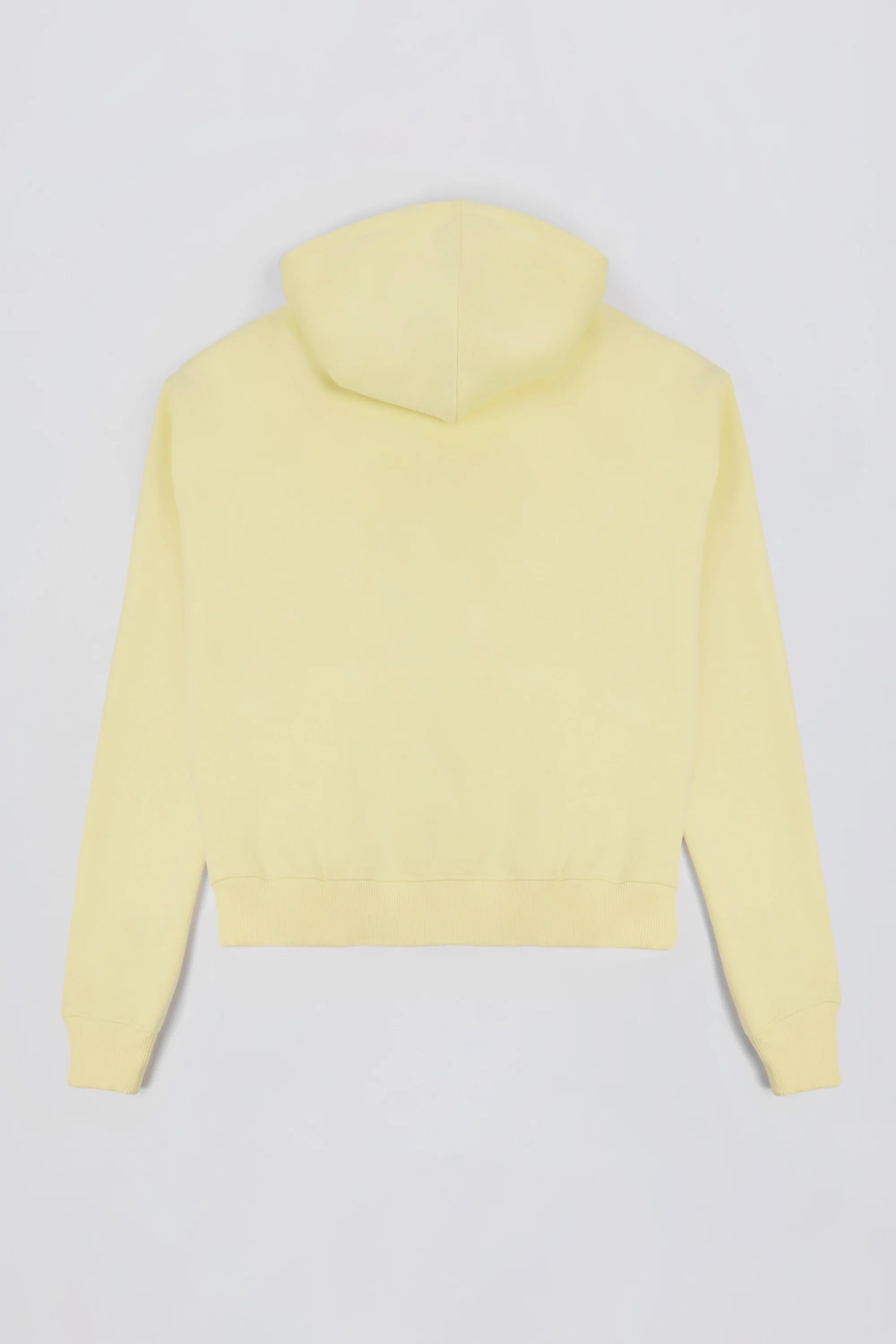 Embroidered Oversized Hoodie in Soft Yellow - Image 5