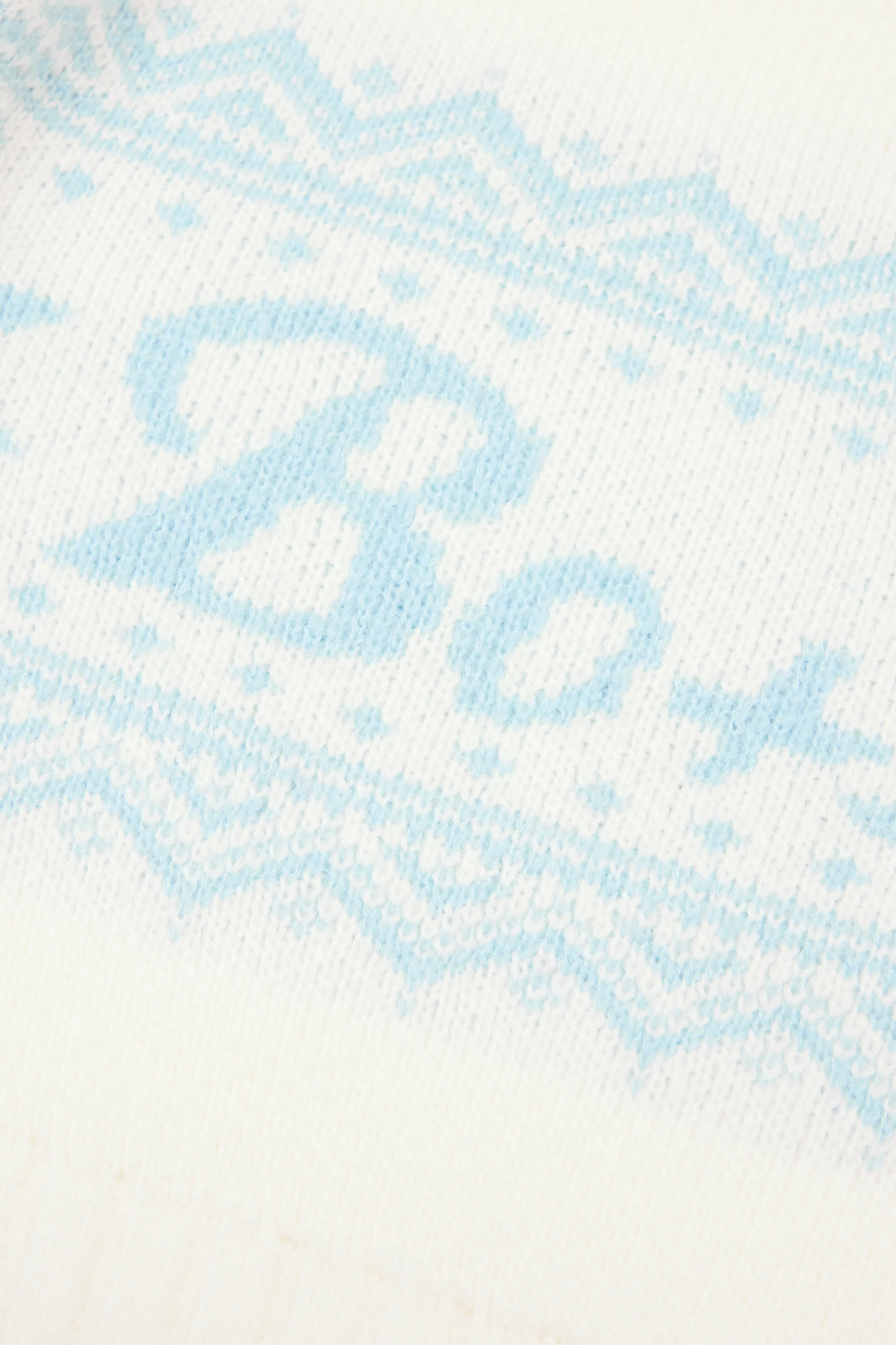 Jacquard-Knit Cropped Jumper in Ivory - Image 5