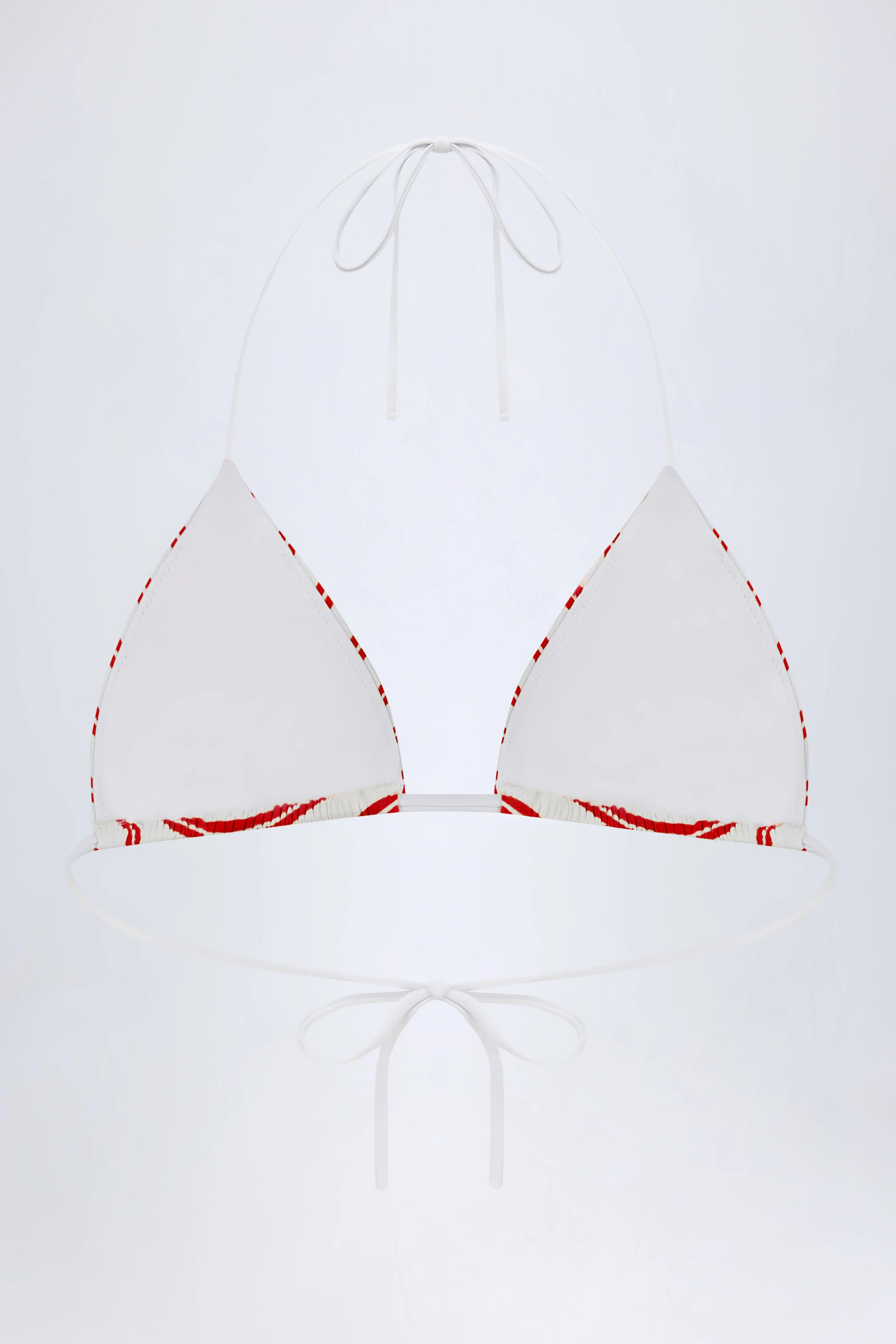 Triangle Bikini Top in Cherry Red - Image 3