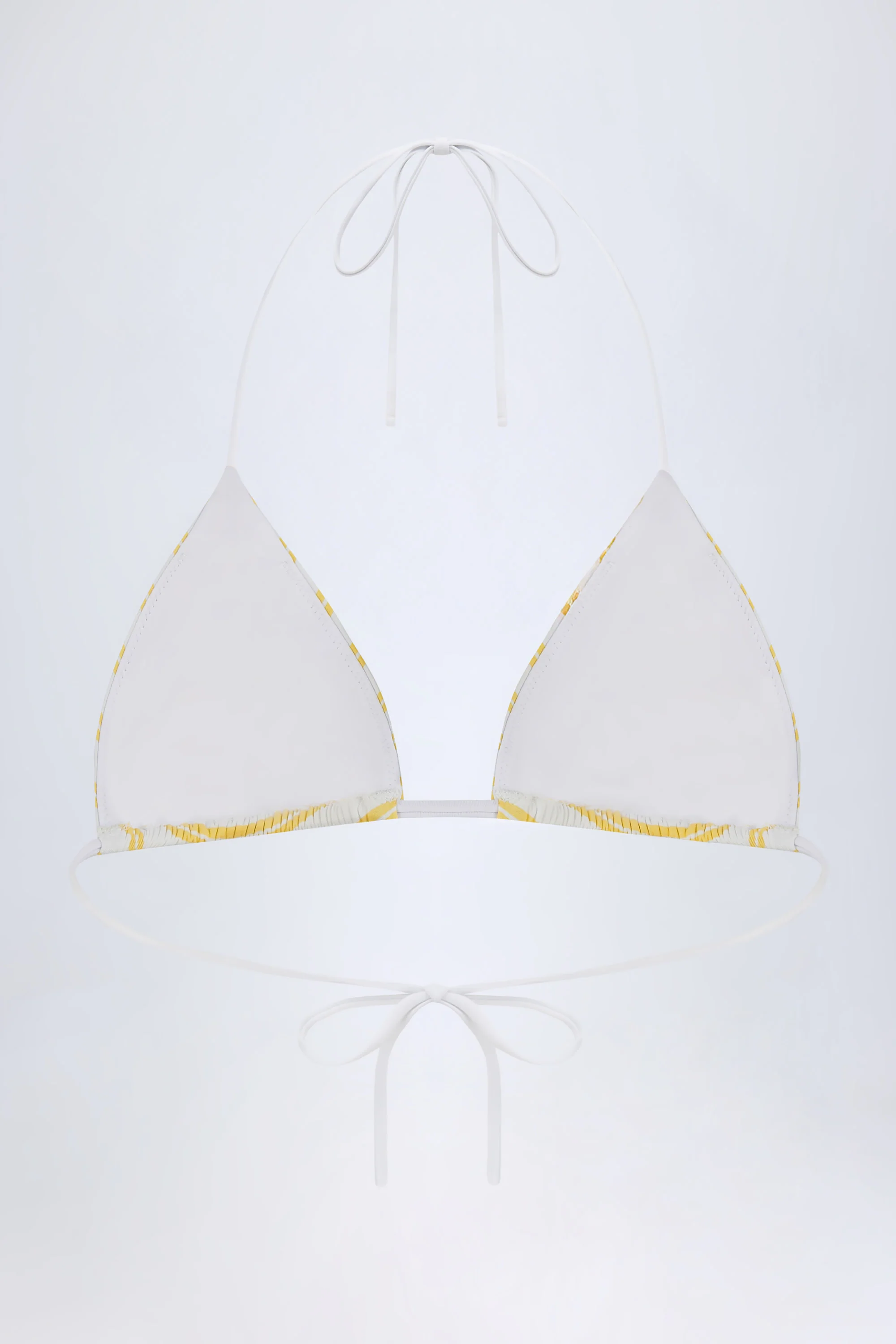 Triangle Bikini Top in Lemon - Image 3