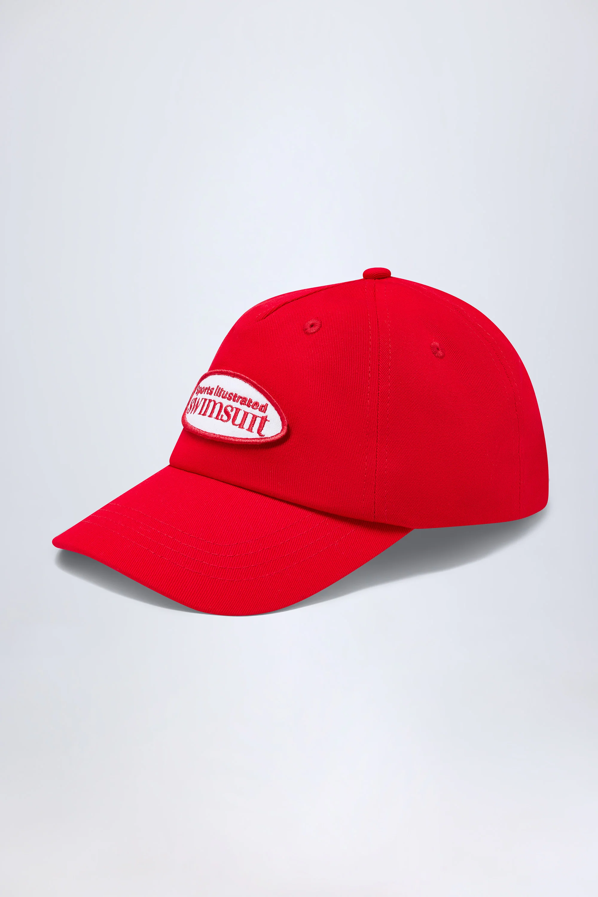 Logo Baseball Cap in Fiery Red - Image 4