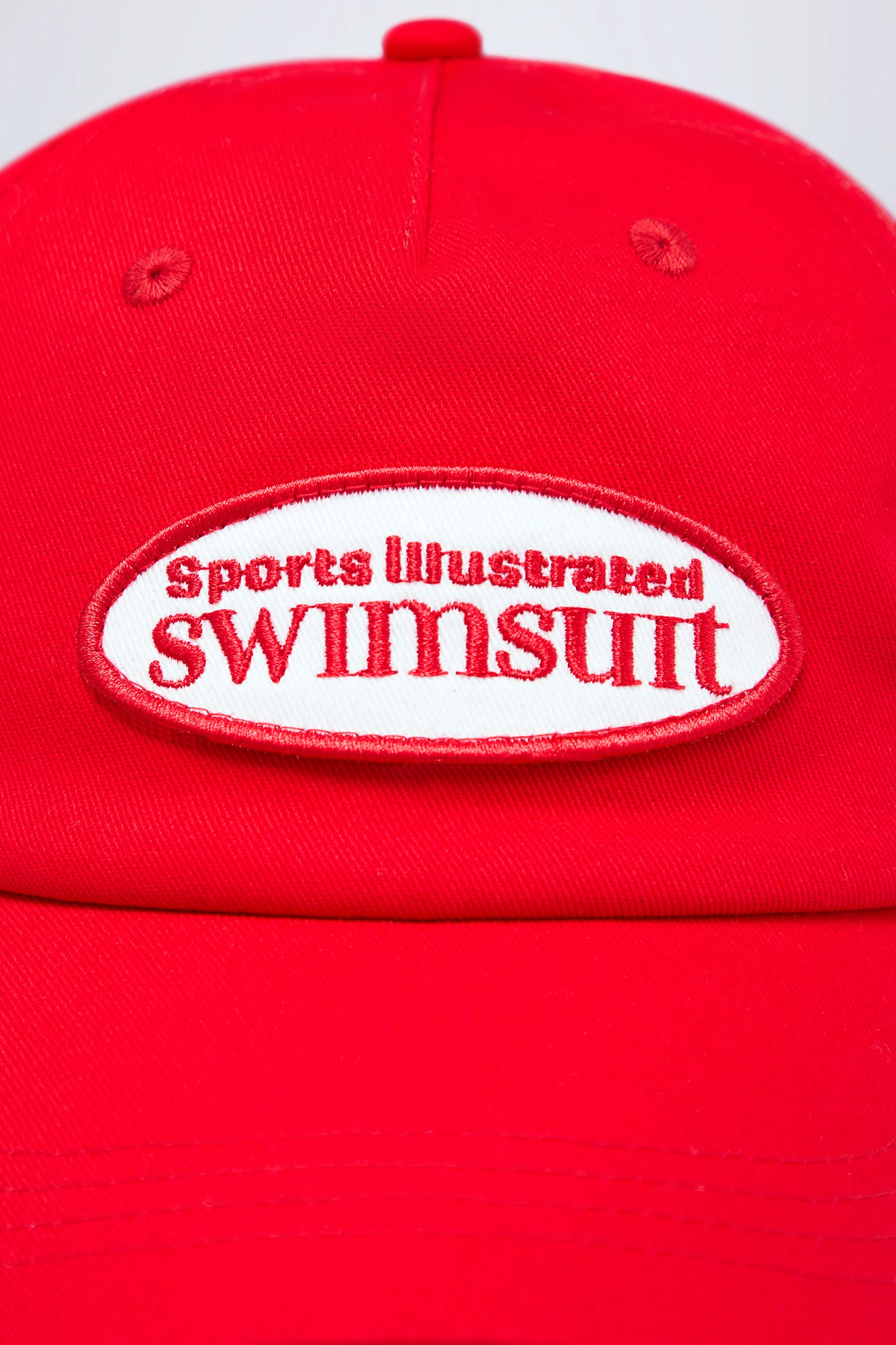 Logo Baseball Cap in Fiery Red - Image 5