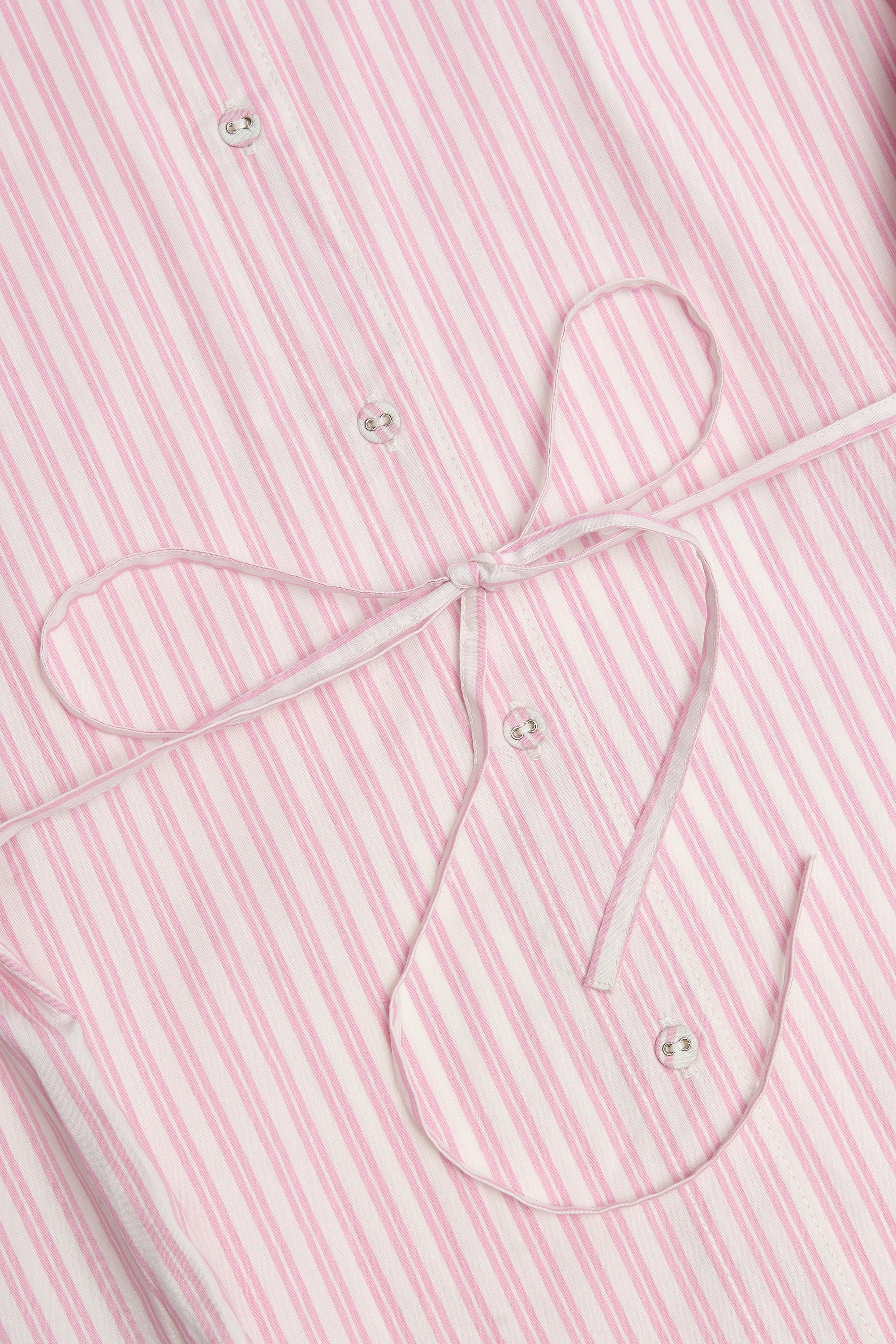 Oversized Shirt in Pink Stripe - Image 5