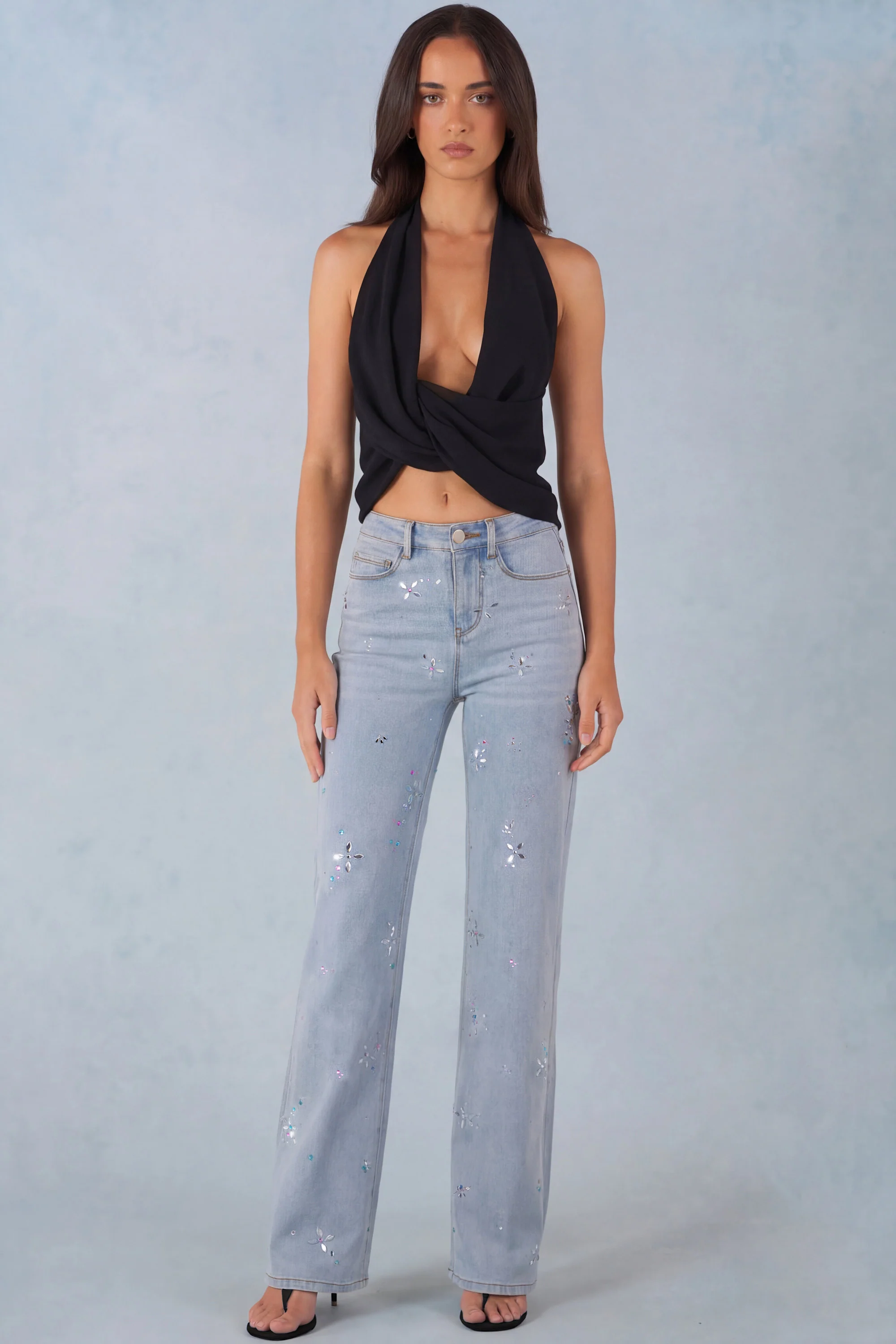 Mid-Rise Straight-Leg Jeans in Light Denim - Image 5