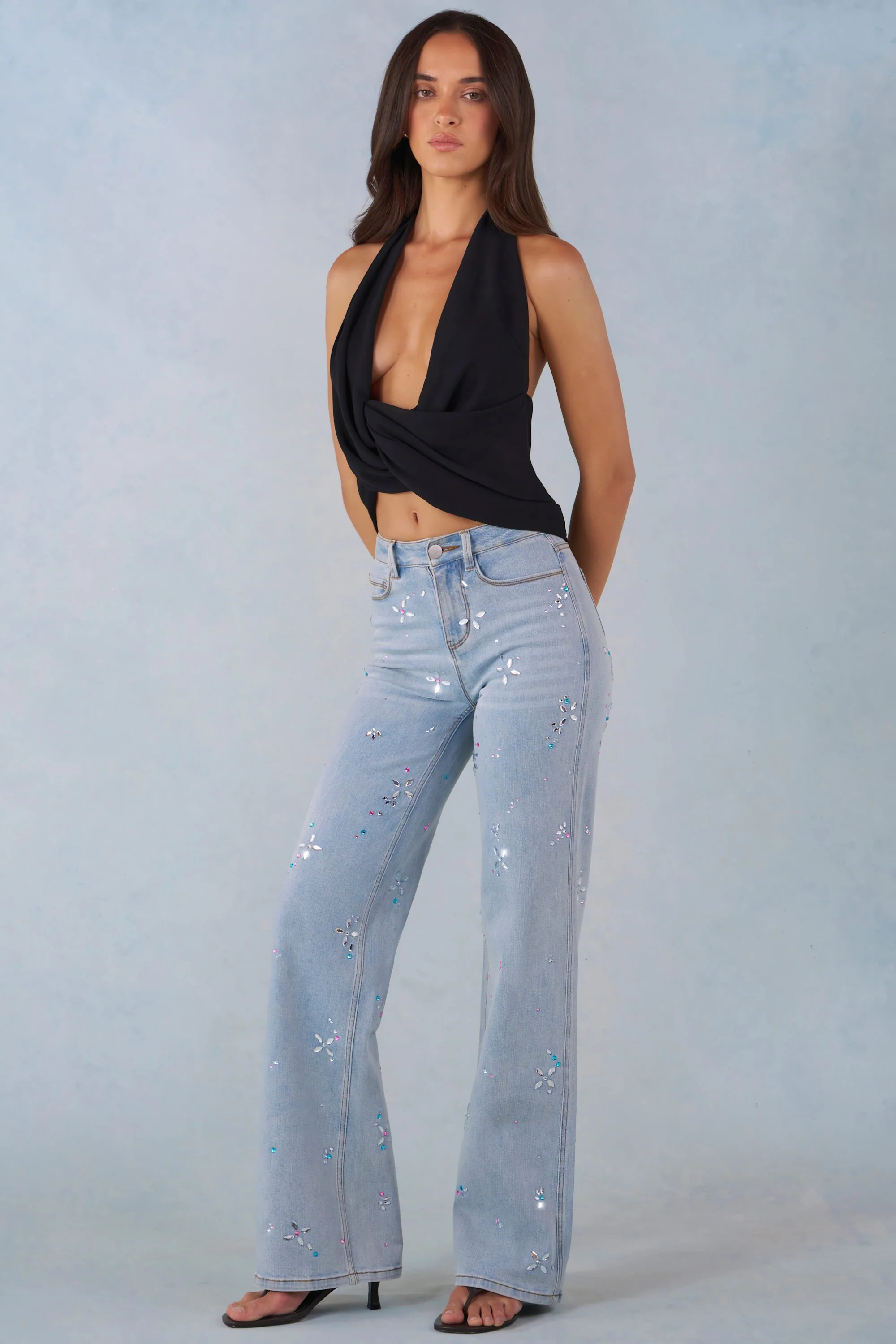Mid-Rise Straight-Leg Jeans in Light Denim - Image 8