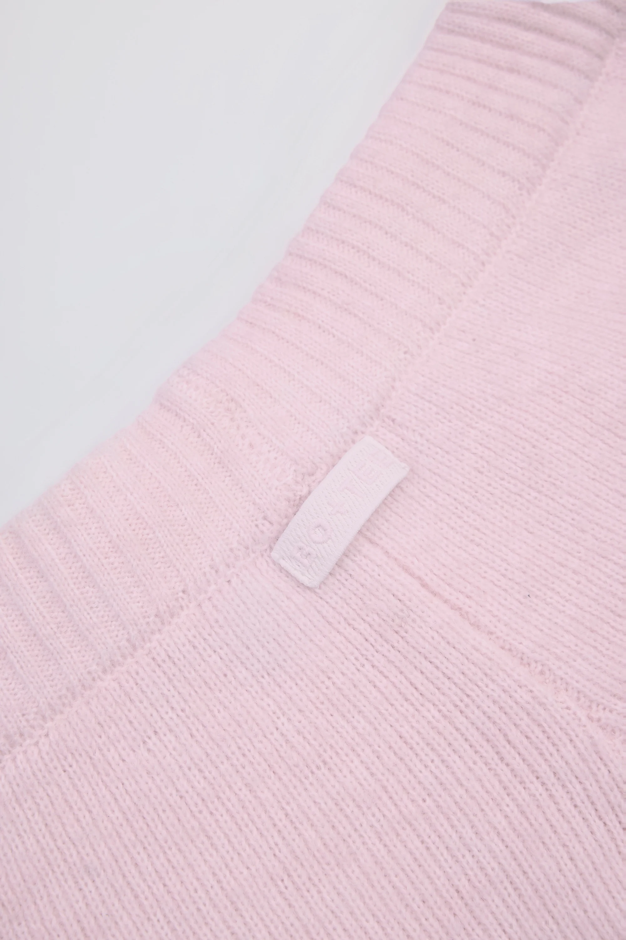 Knit Mid-Rise Wide-Leg Joggers in Soft Pink - Image 5