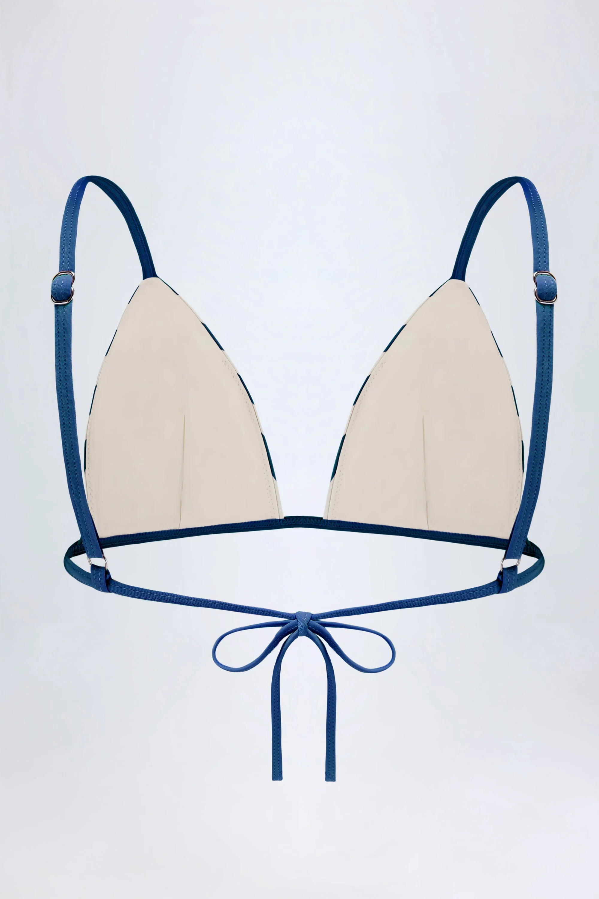 Triangle Bikini Top in Marine Blue - Image 3