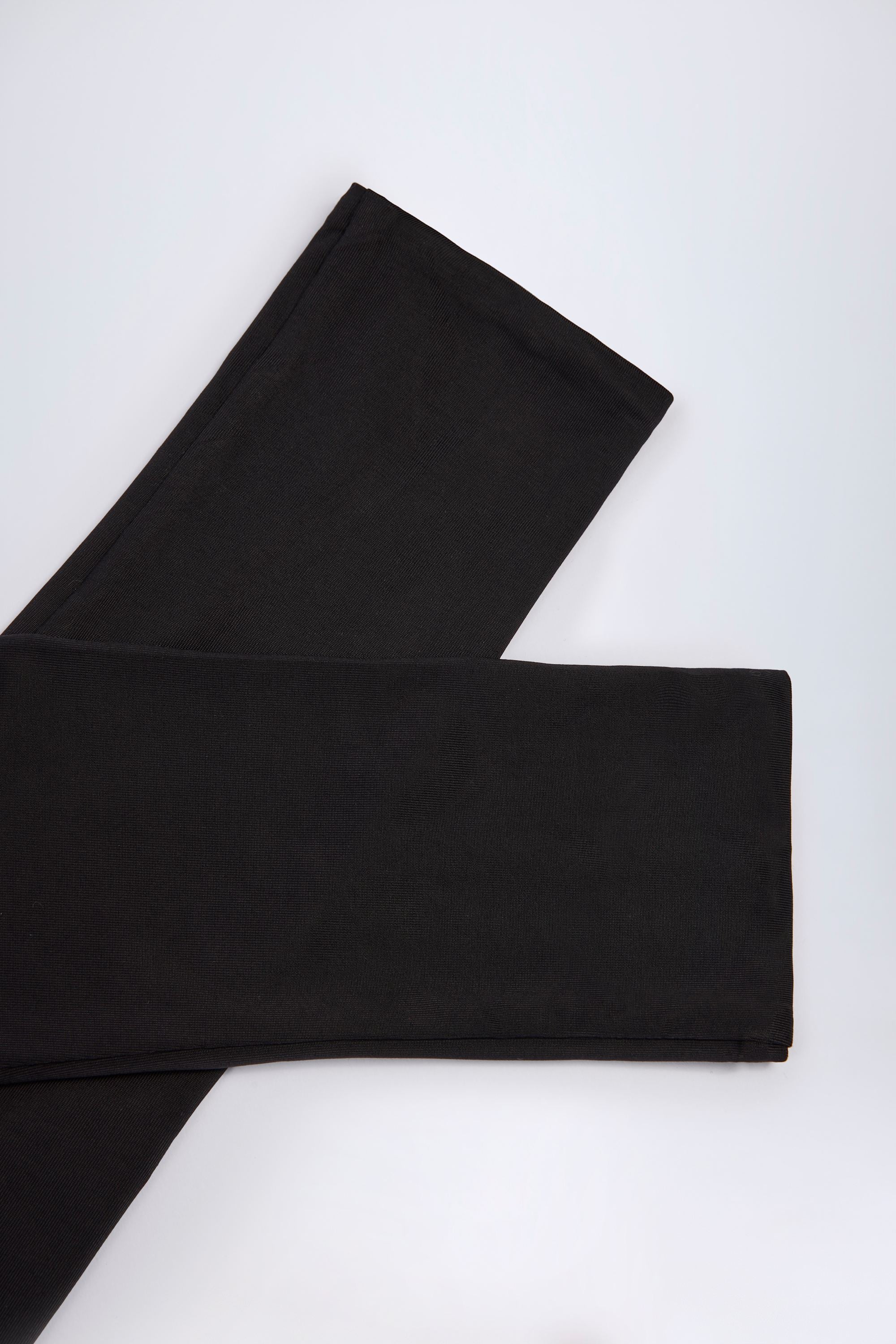 High Neck Long Sleeve Jumpsuit in Black - Image 7