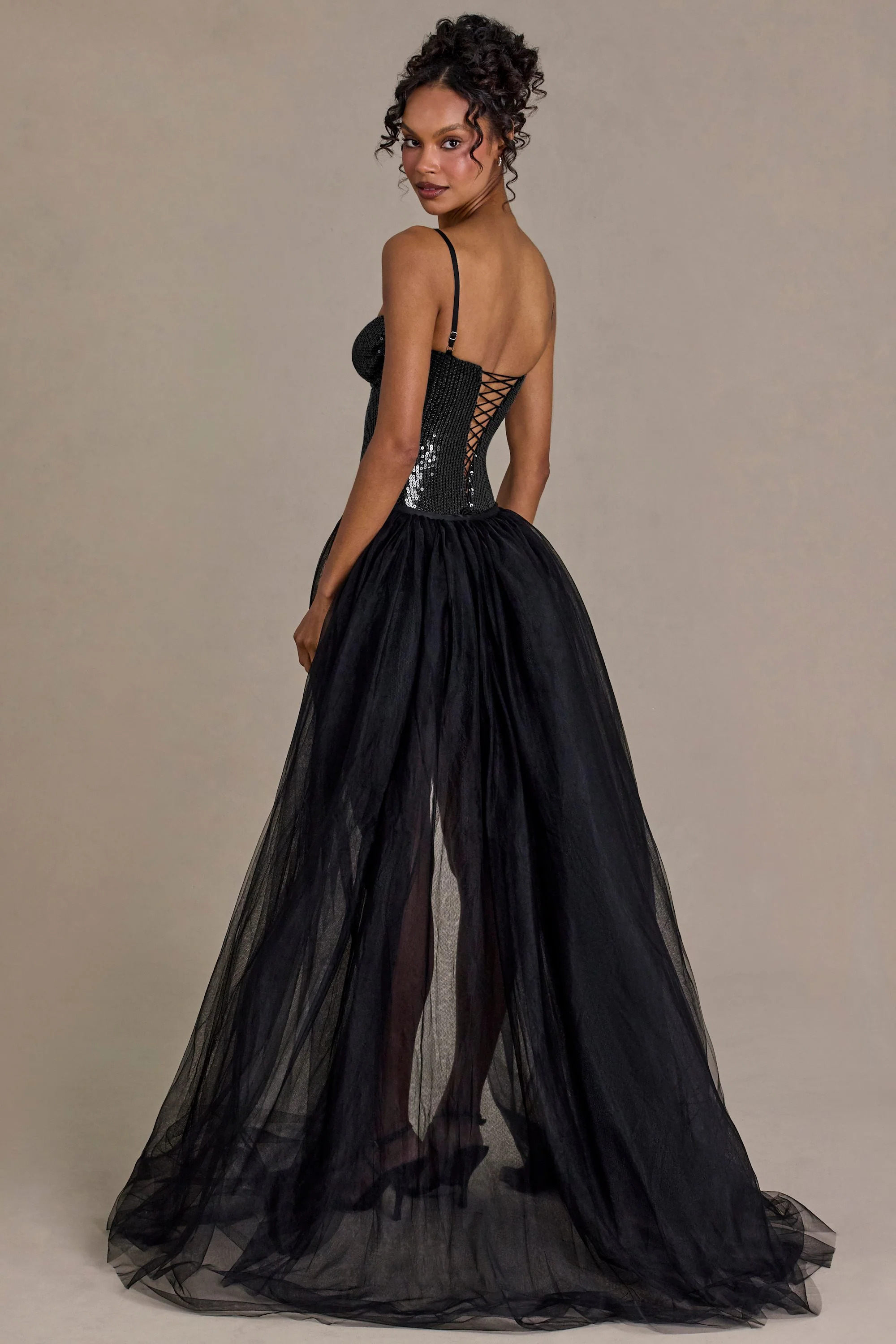 Tulle Skirt in Black - Image 2
