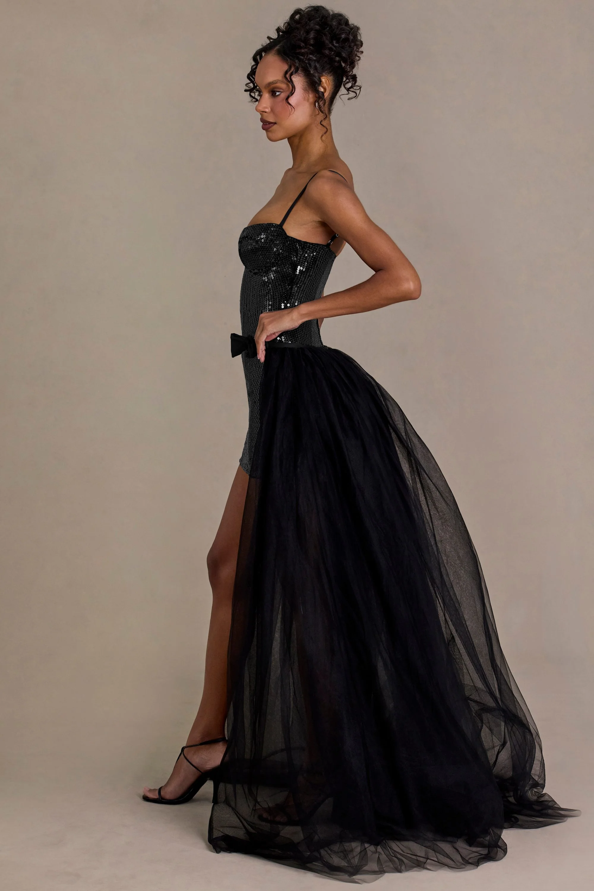 Tulle Skirt in Black - Image 3