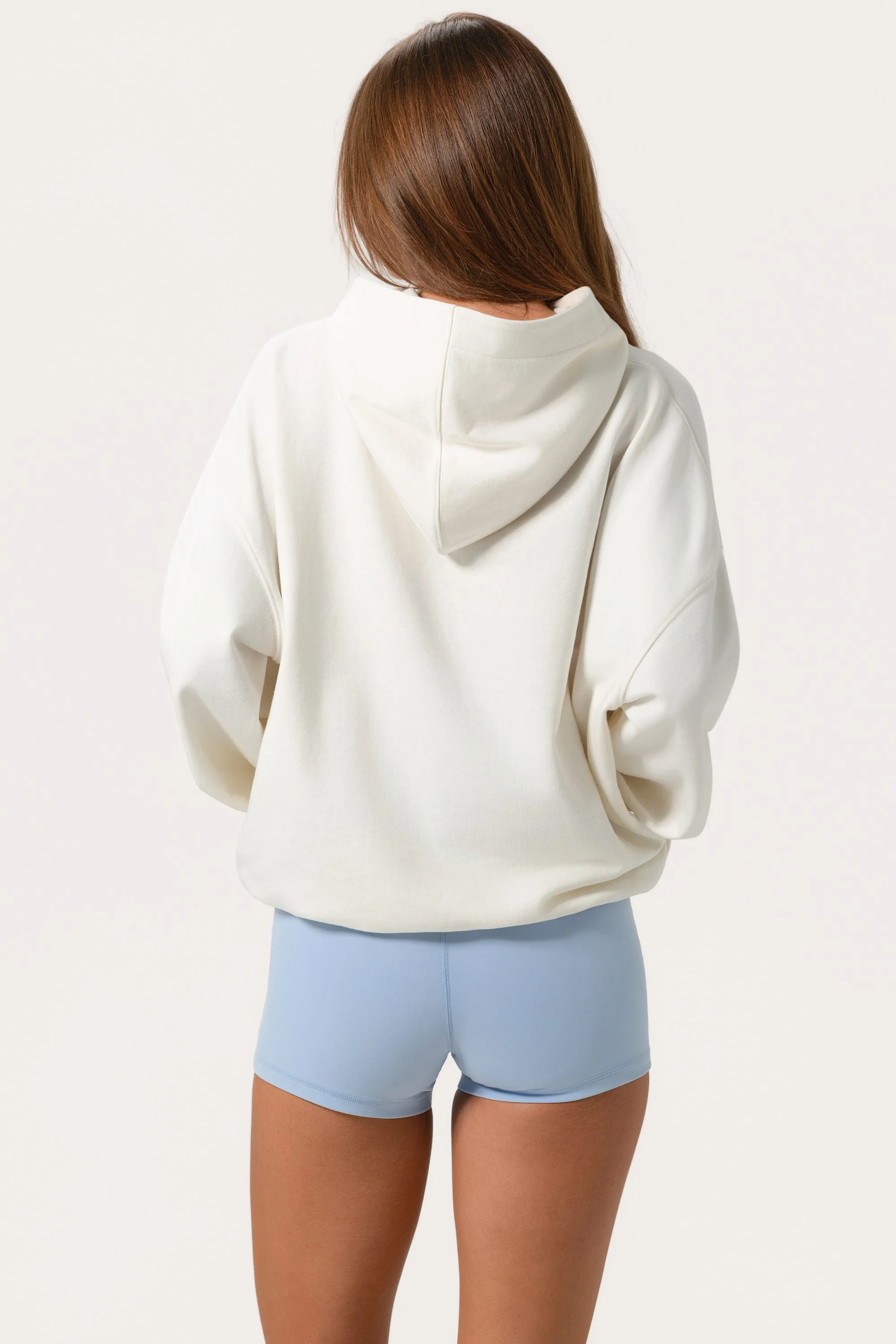 Oversized Applique Hoodie in Milk - Image 2