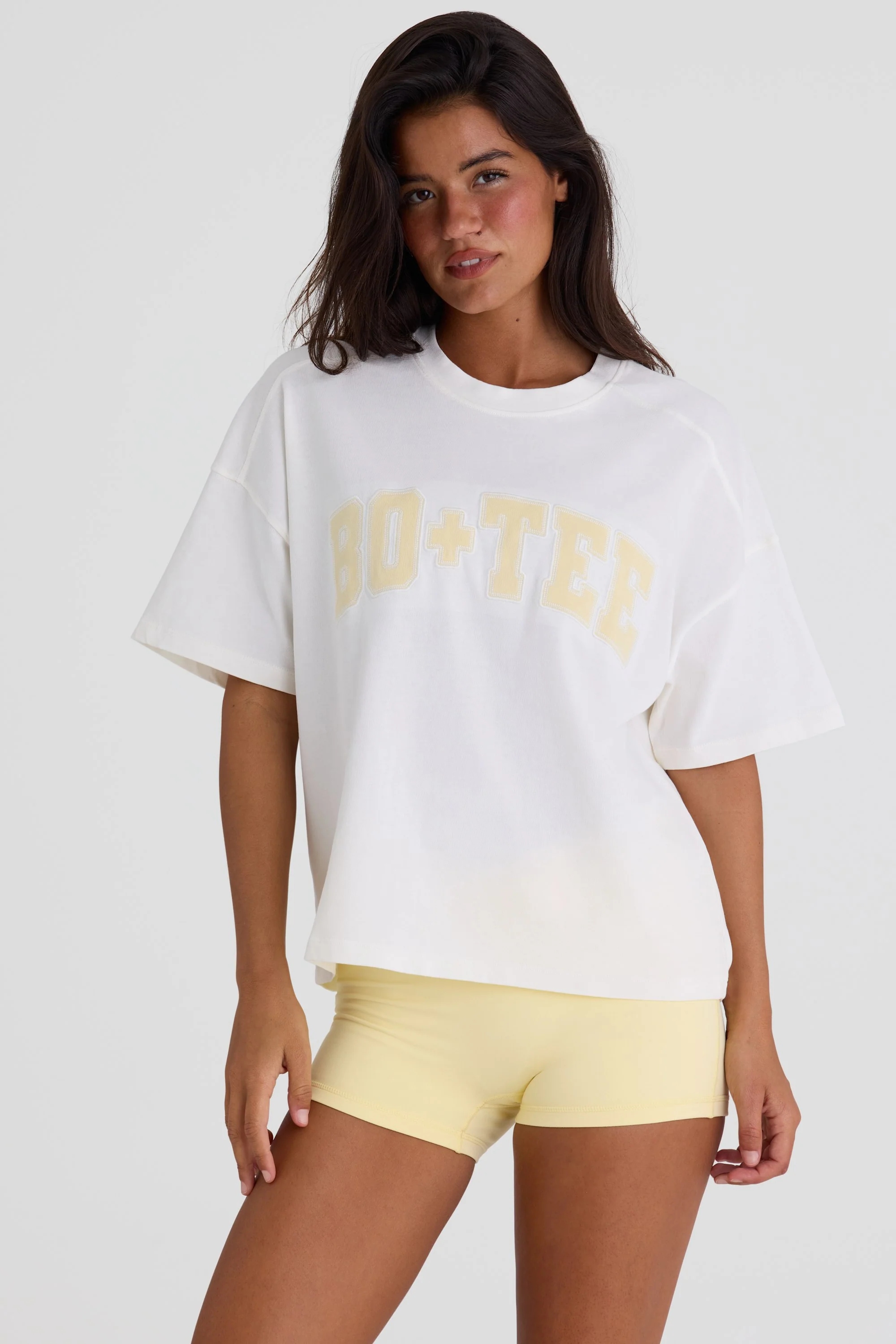 Oversized Cotton-Jersey T-Shirt in White - Image 3