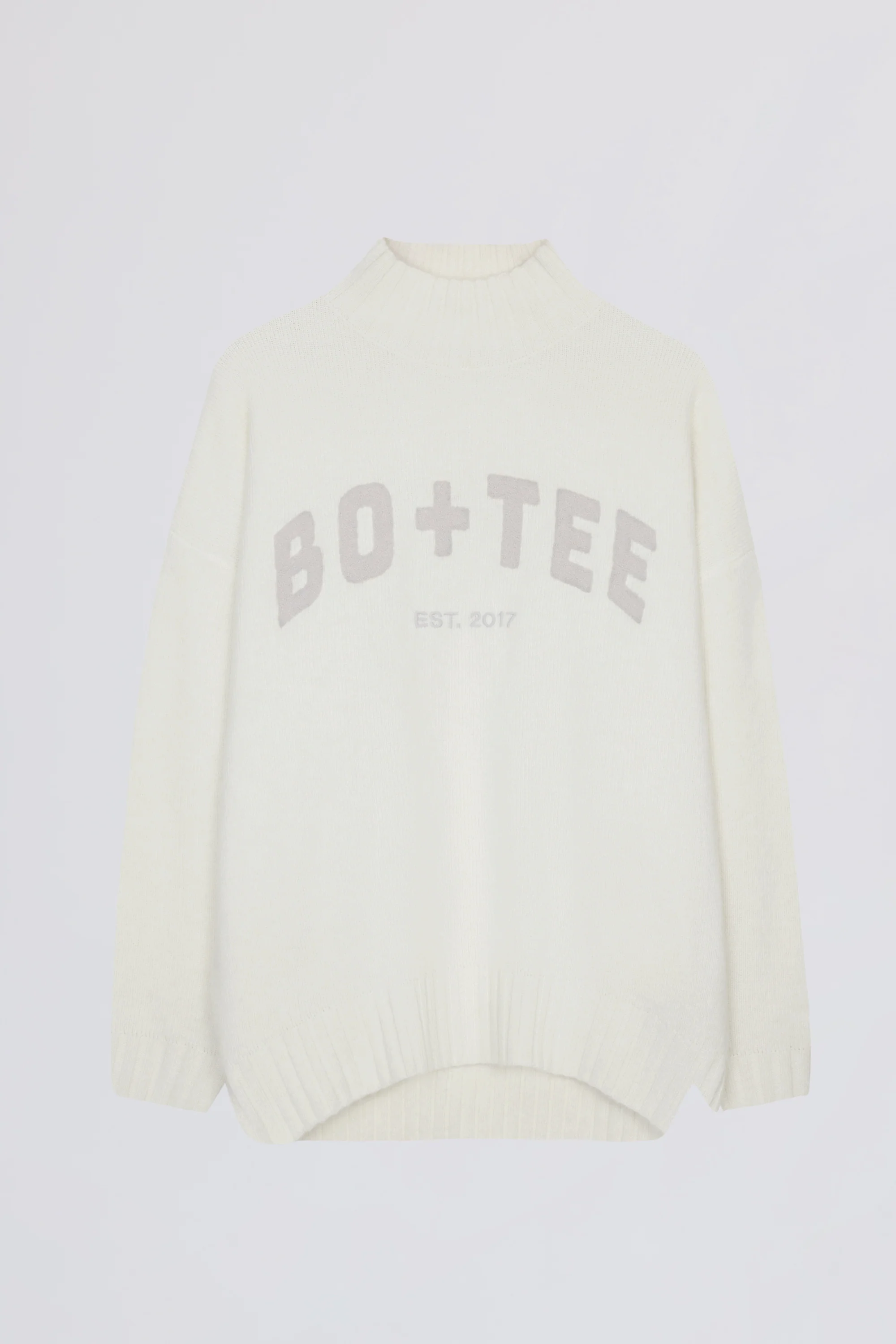 Soft Knit Oversized Jumper in Milk - Image 4