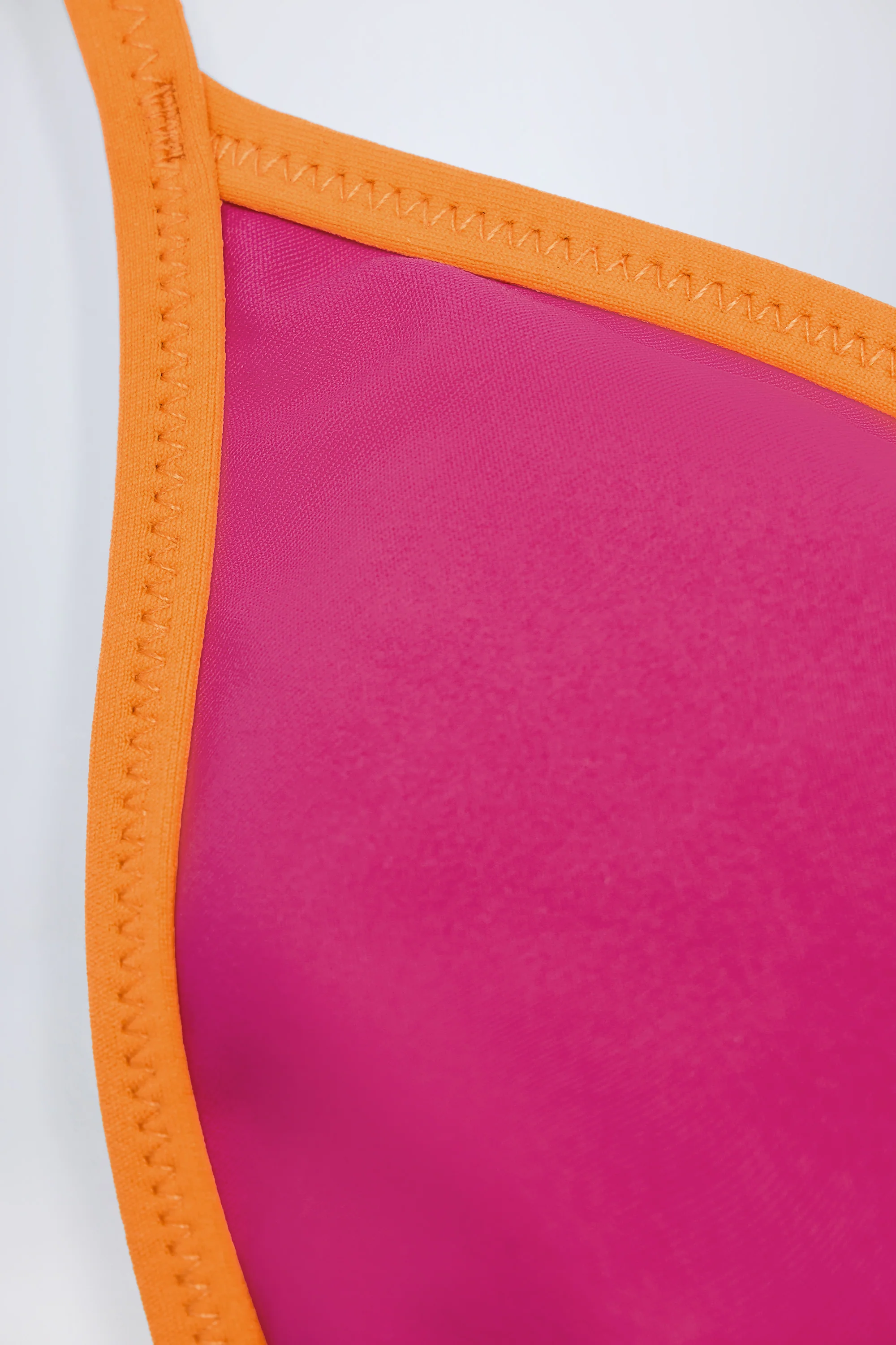 Triangle Bikini Top in Fuchsia Pink - Image 6