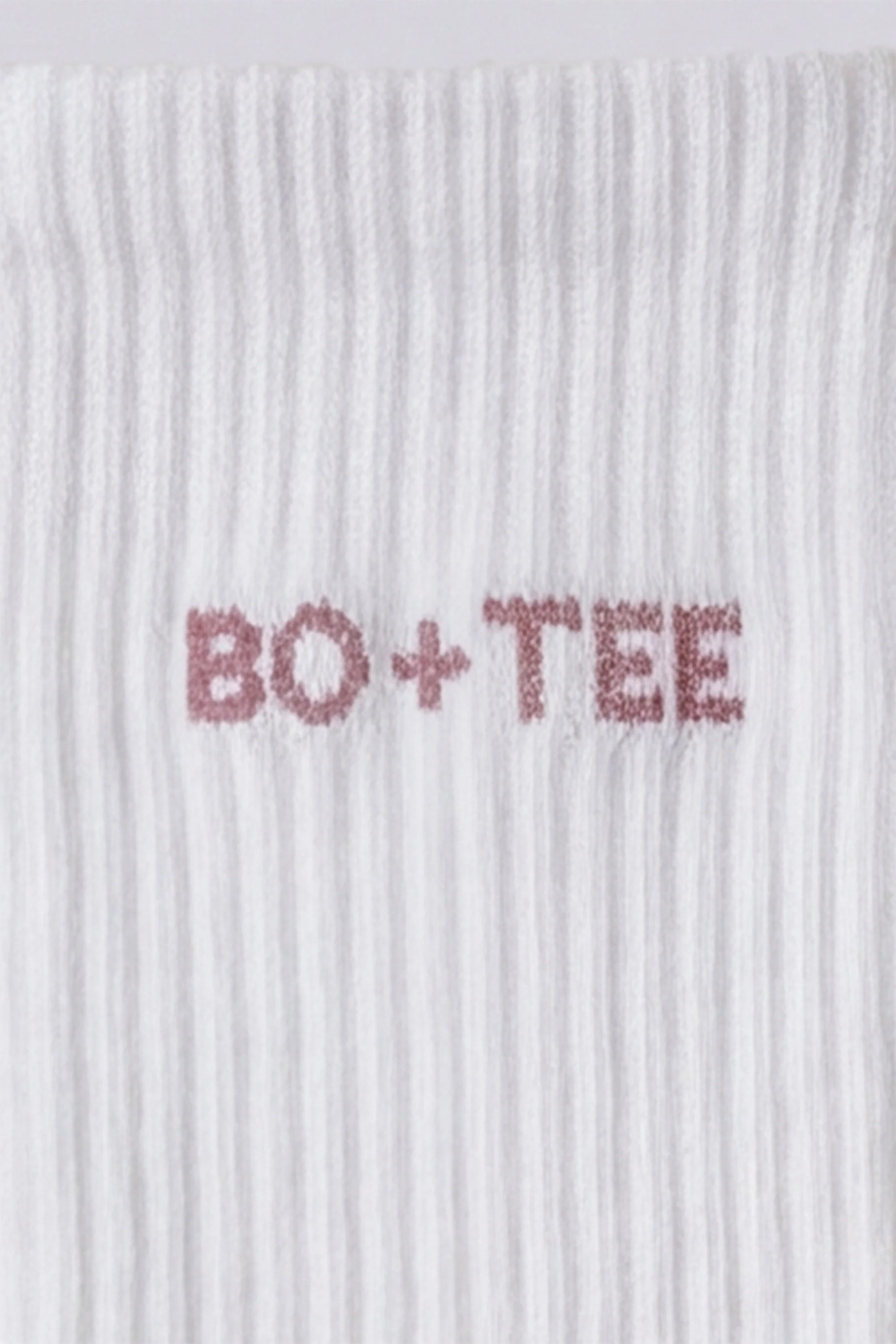 Ribbed Half-Crew 3-Pack Socks in White Pink - Image 2