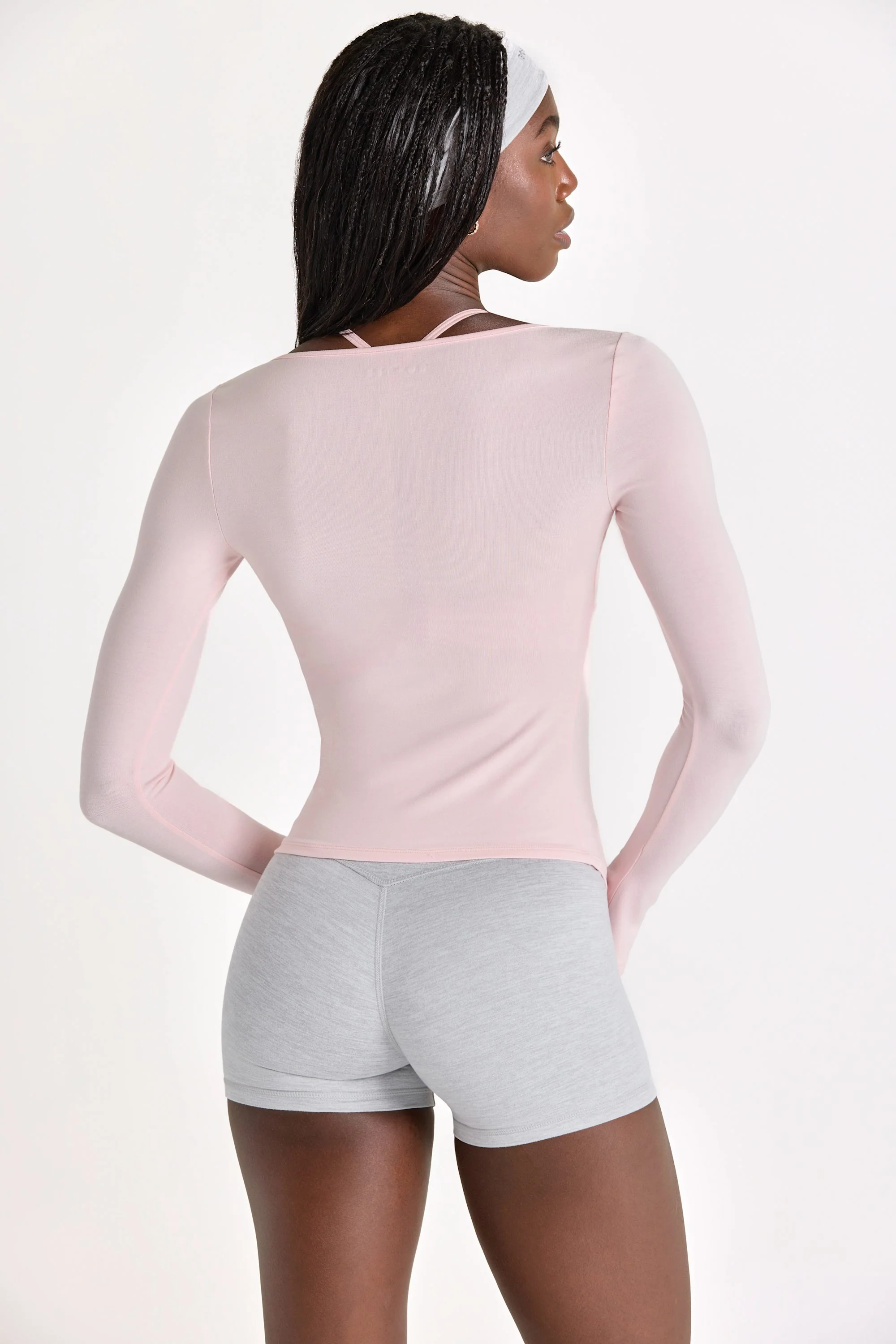 Modal Tie-Front Top in Blush - Image 2