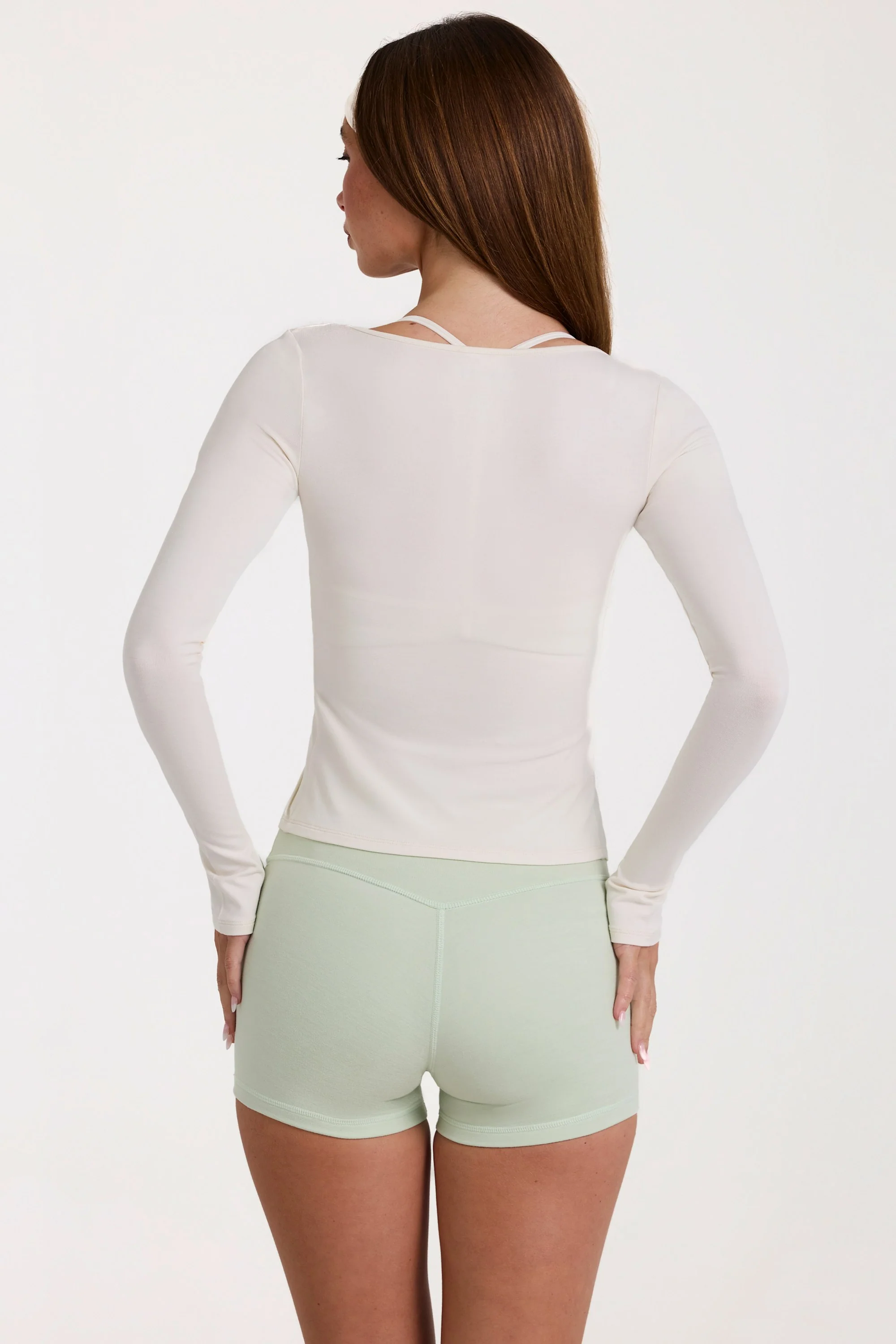 Modal Tie-Front Top in Ivory - Image 2