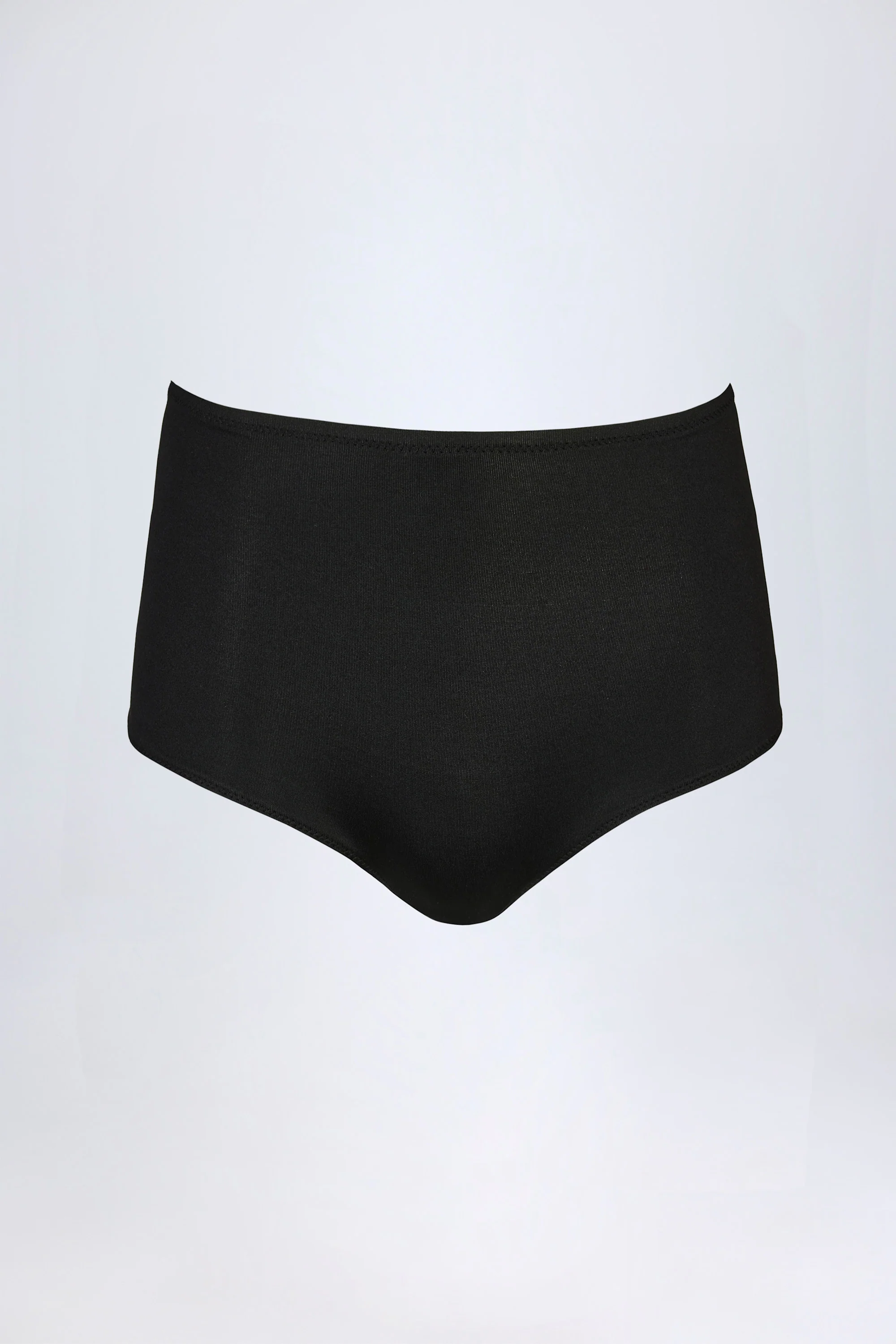 Slinky Jersey Low-Rise Hot Pants in Black - Image 5