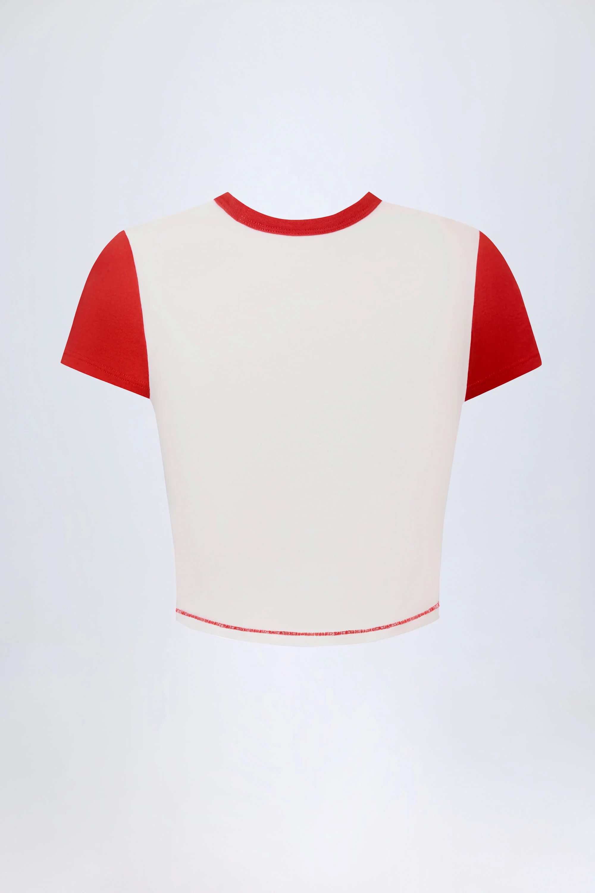 Logo Cropped T-Shirt in White - Image 4