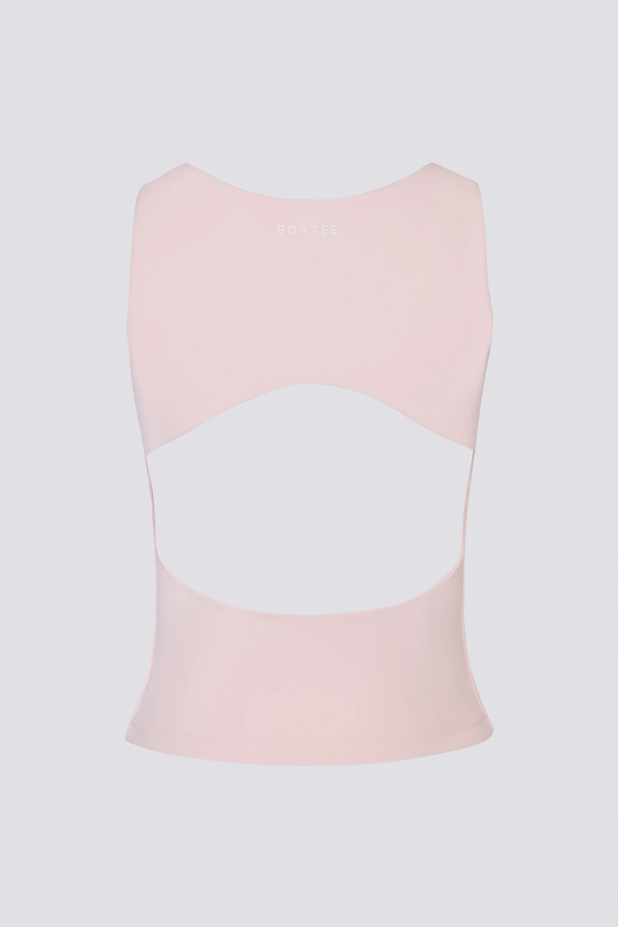 Soft Active Boat-Neck Open-Back Tank Top in Ballet Pink - Image 4