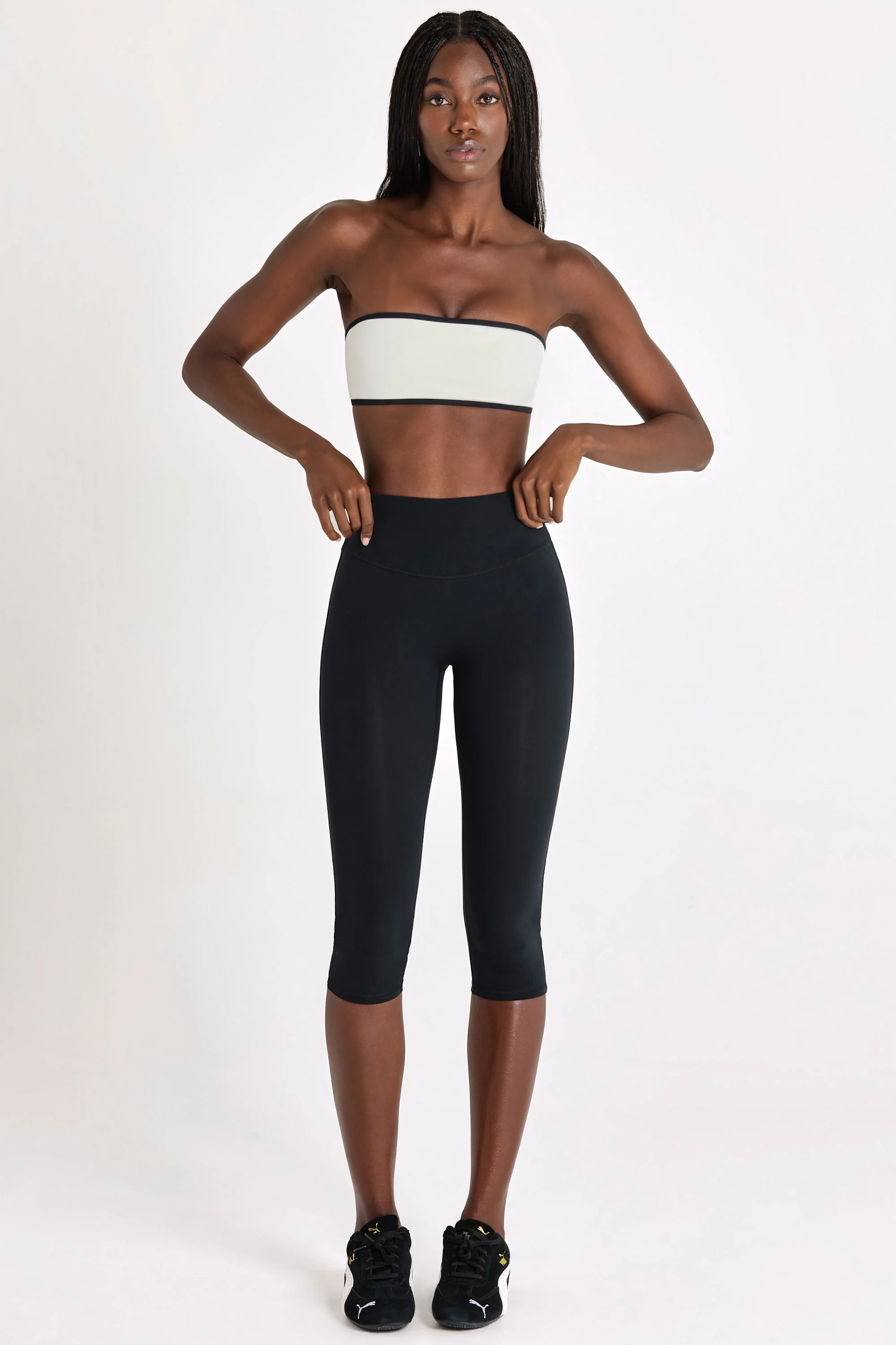 Soft Active Capri Leggings in Black - Image 4
