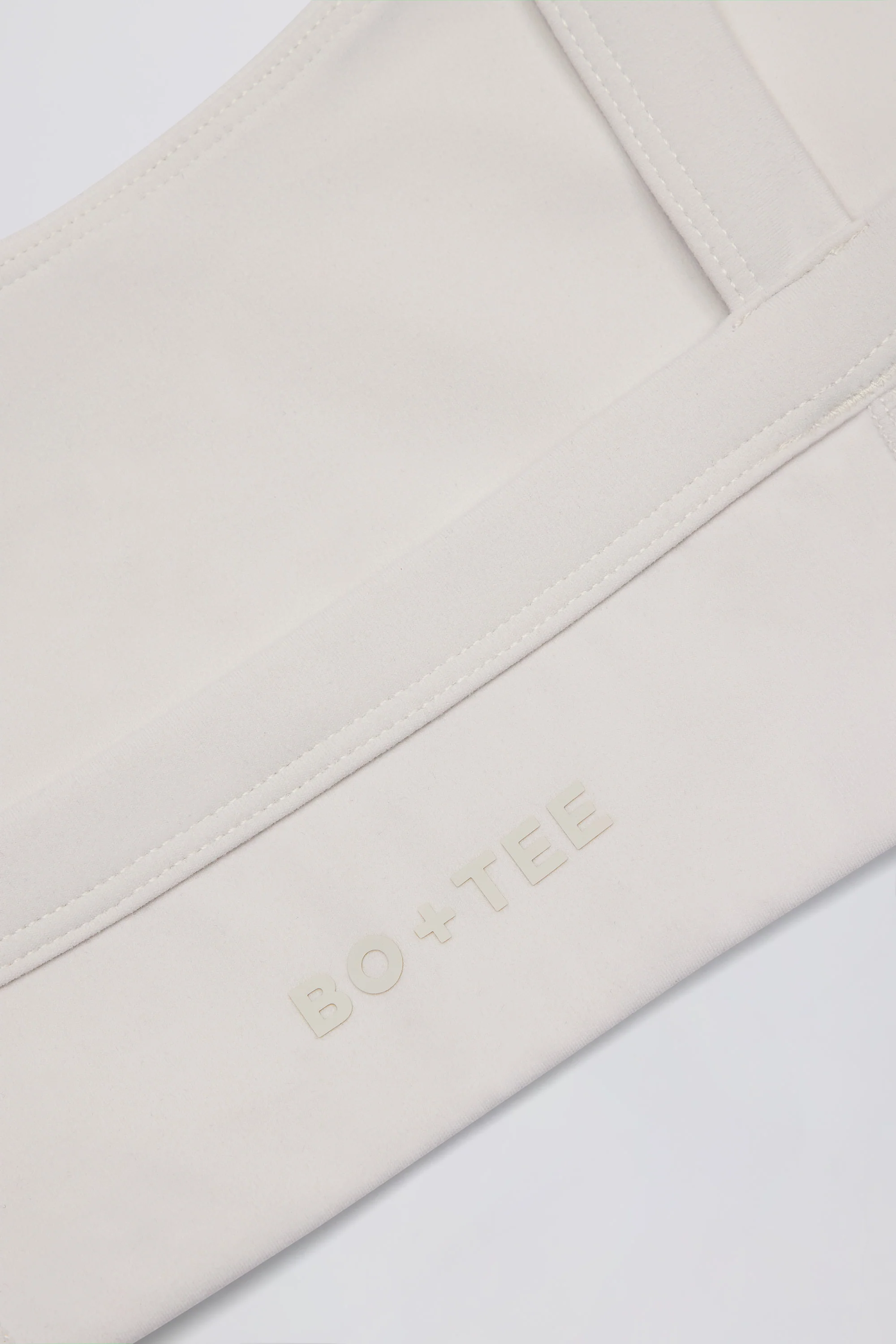 Soft Active Seam-Detail Sports Bra in Oat - Image 6