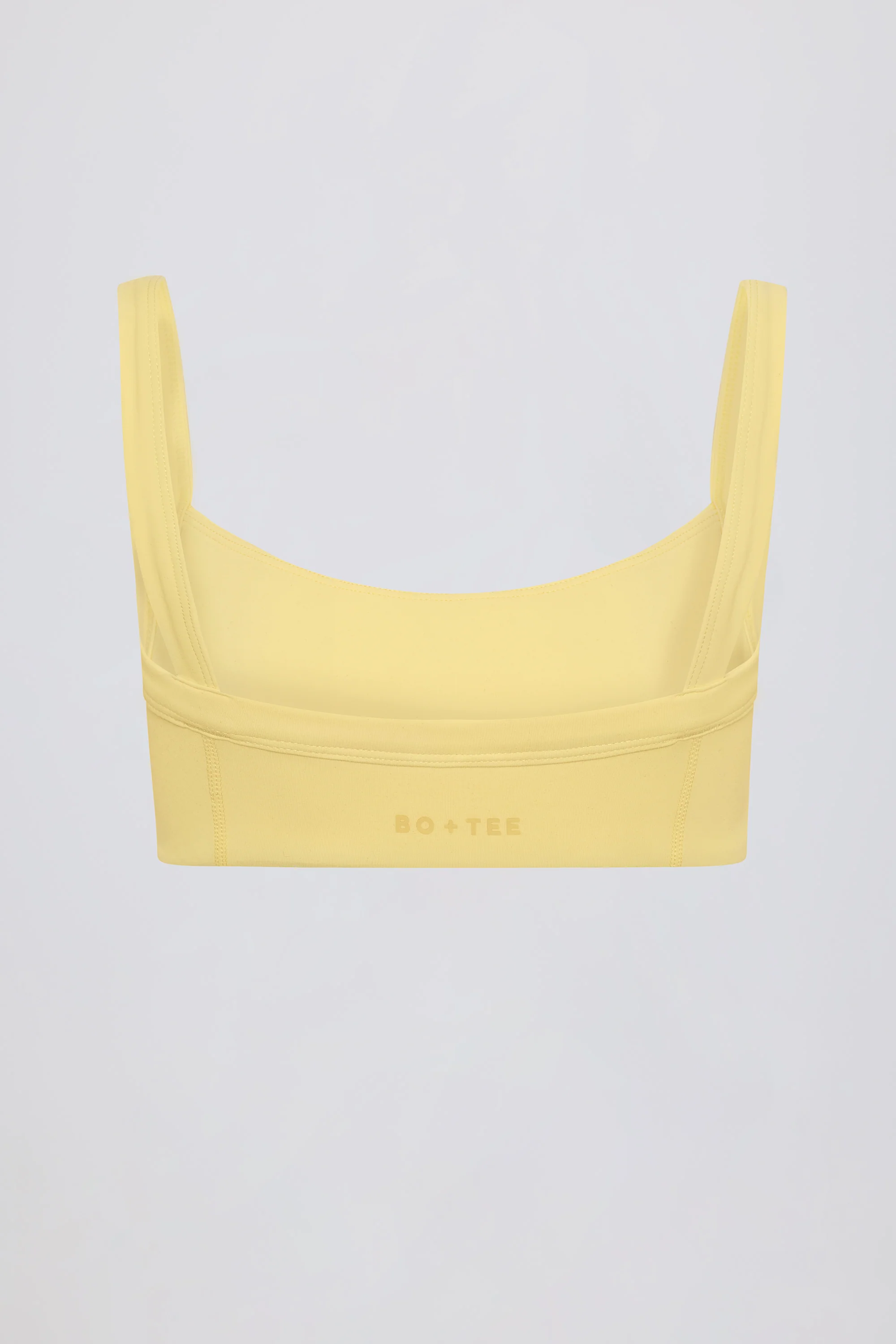Soft Active Seam-Detail Sports Bra in Lemon - Image 5