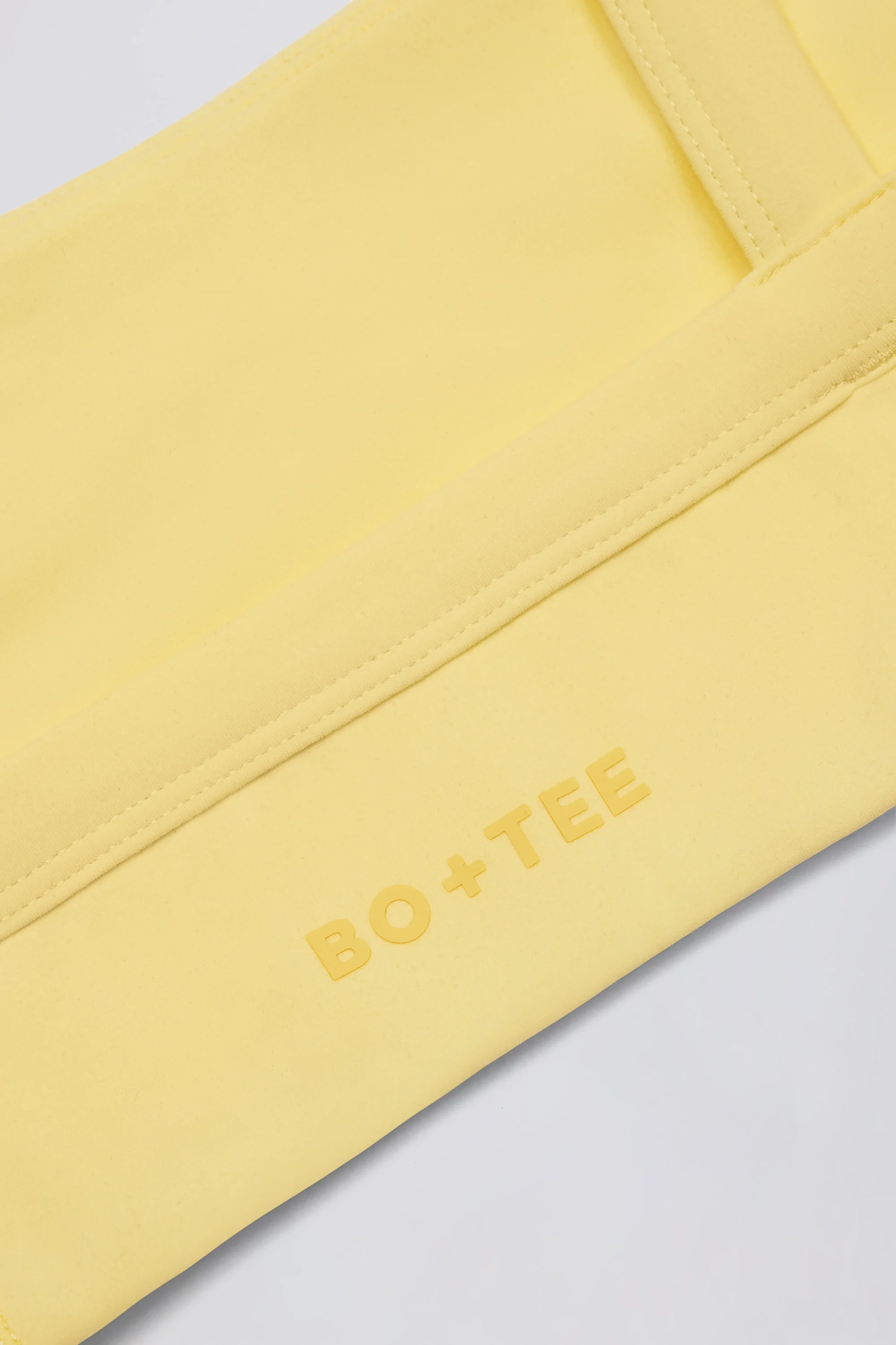 Soft Active Seam-Detail Sports Bra in Lemon - Image 6