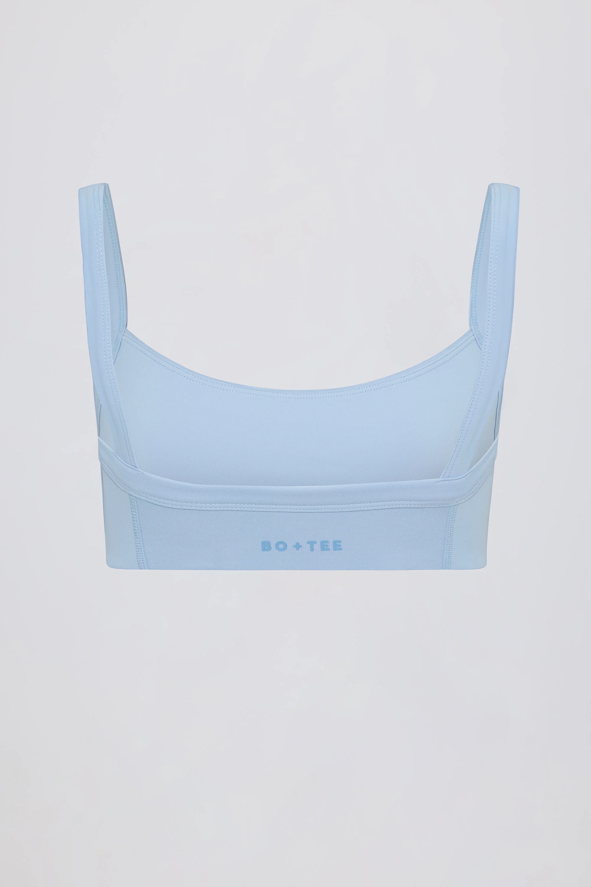 Soft Active Seam-Detail Sports Bra in Sky - Image 5