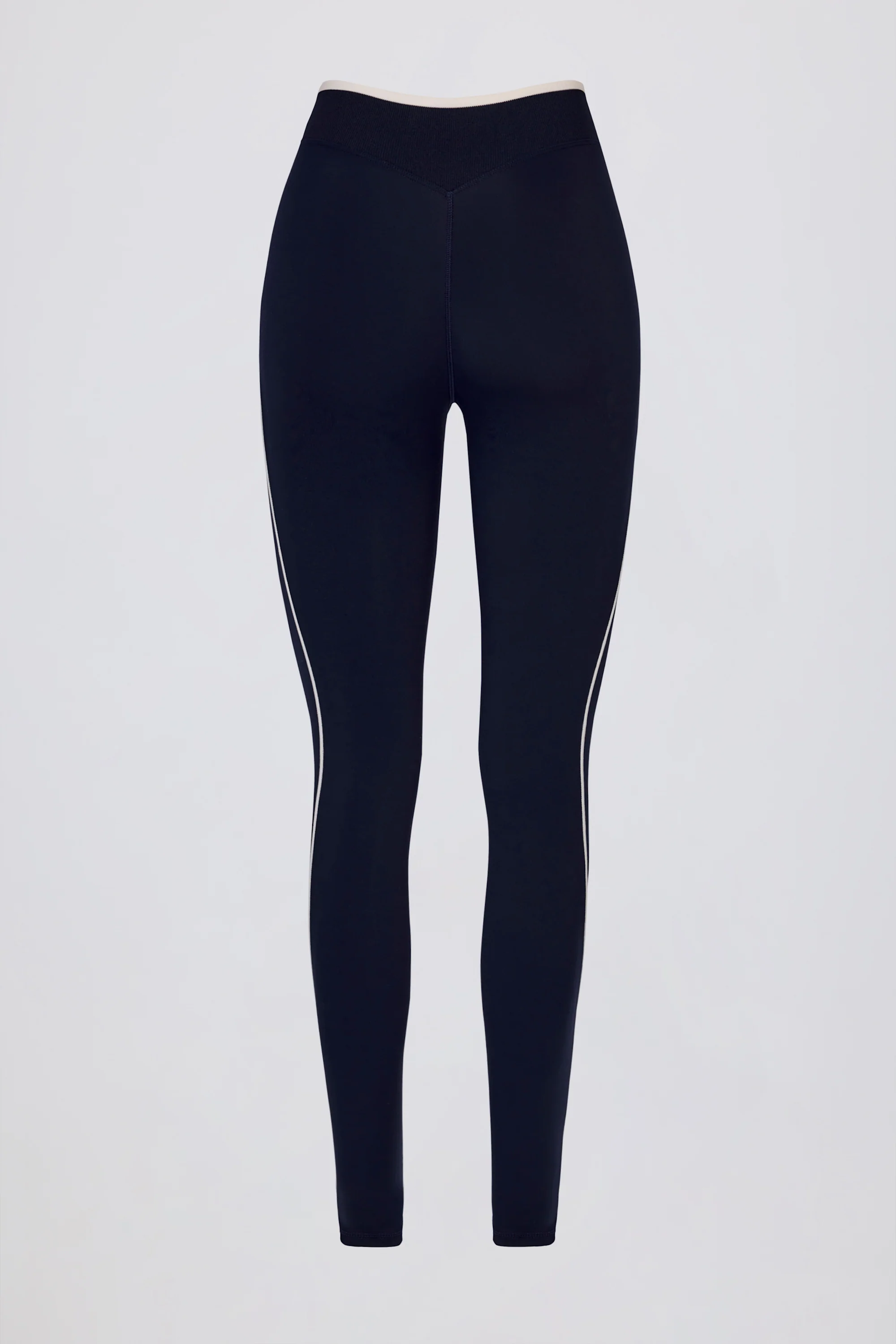Soft Active Crossover Contrast Leggings in Midnight - Image 5