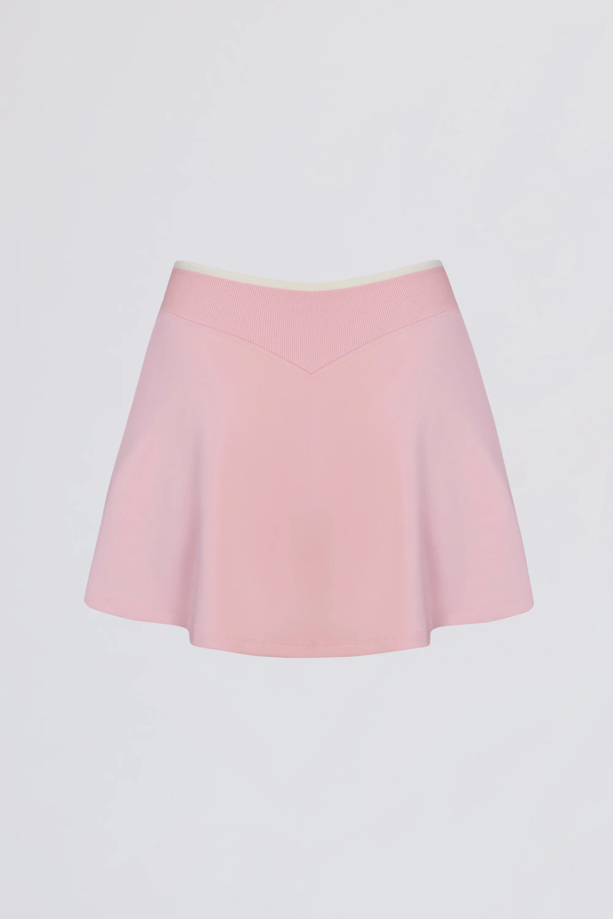 Soft Active Crossover Mini Skort in Powder Pink - Image 5