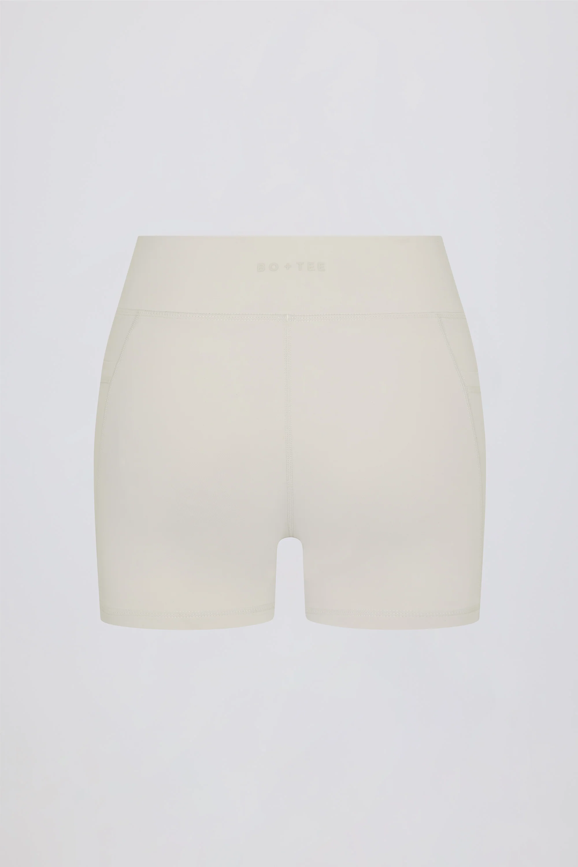 Soft Active Pocket V-Waist Mini Shorts in Oat - Image 5