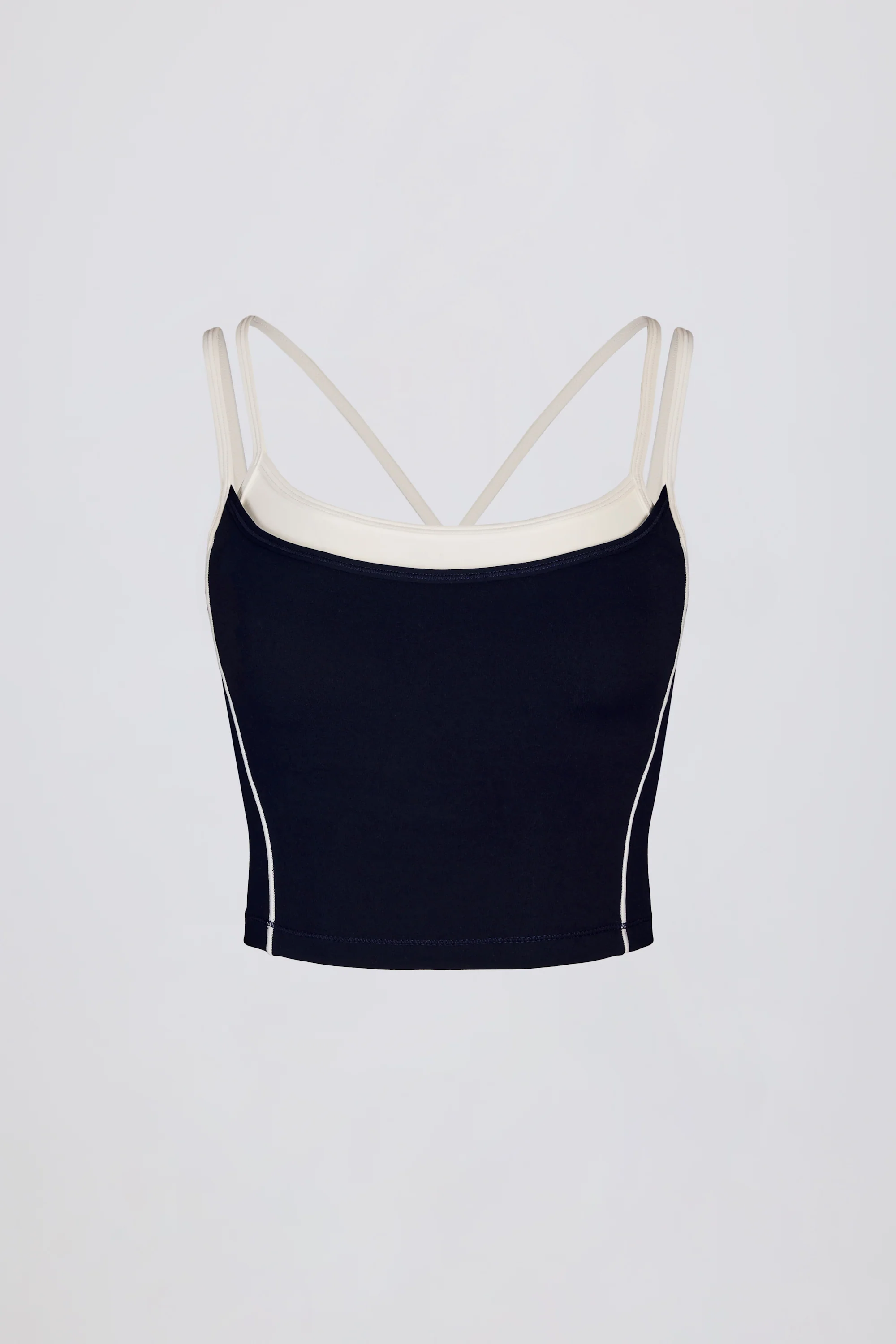 Soft Active Layered Tank Top in Midnight - Image 4