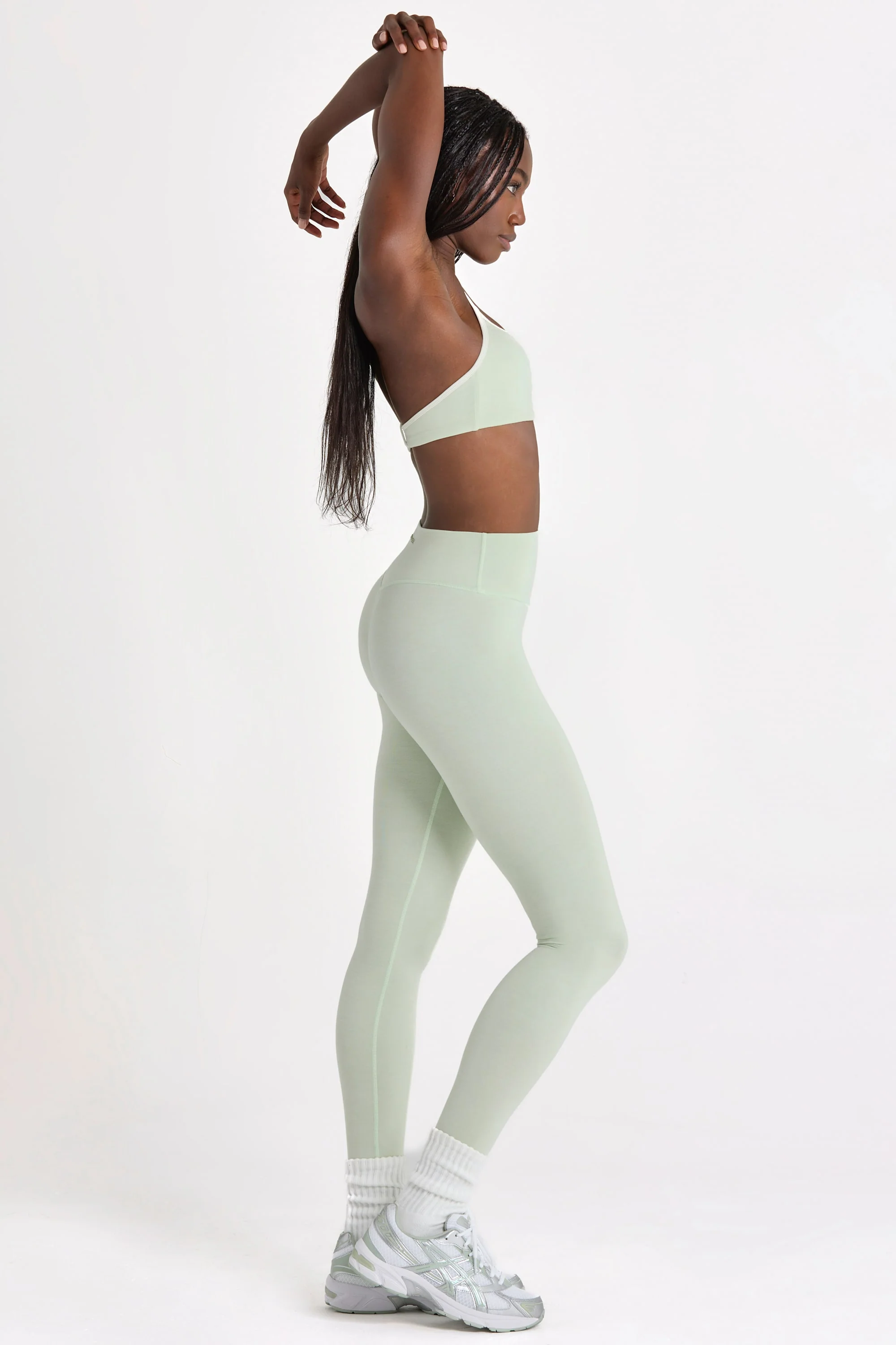 Soft Active Leggings in Pistachio - Image 4