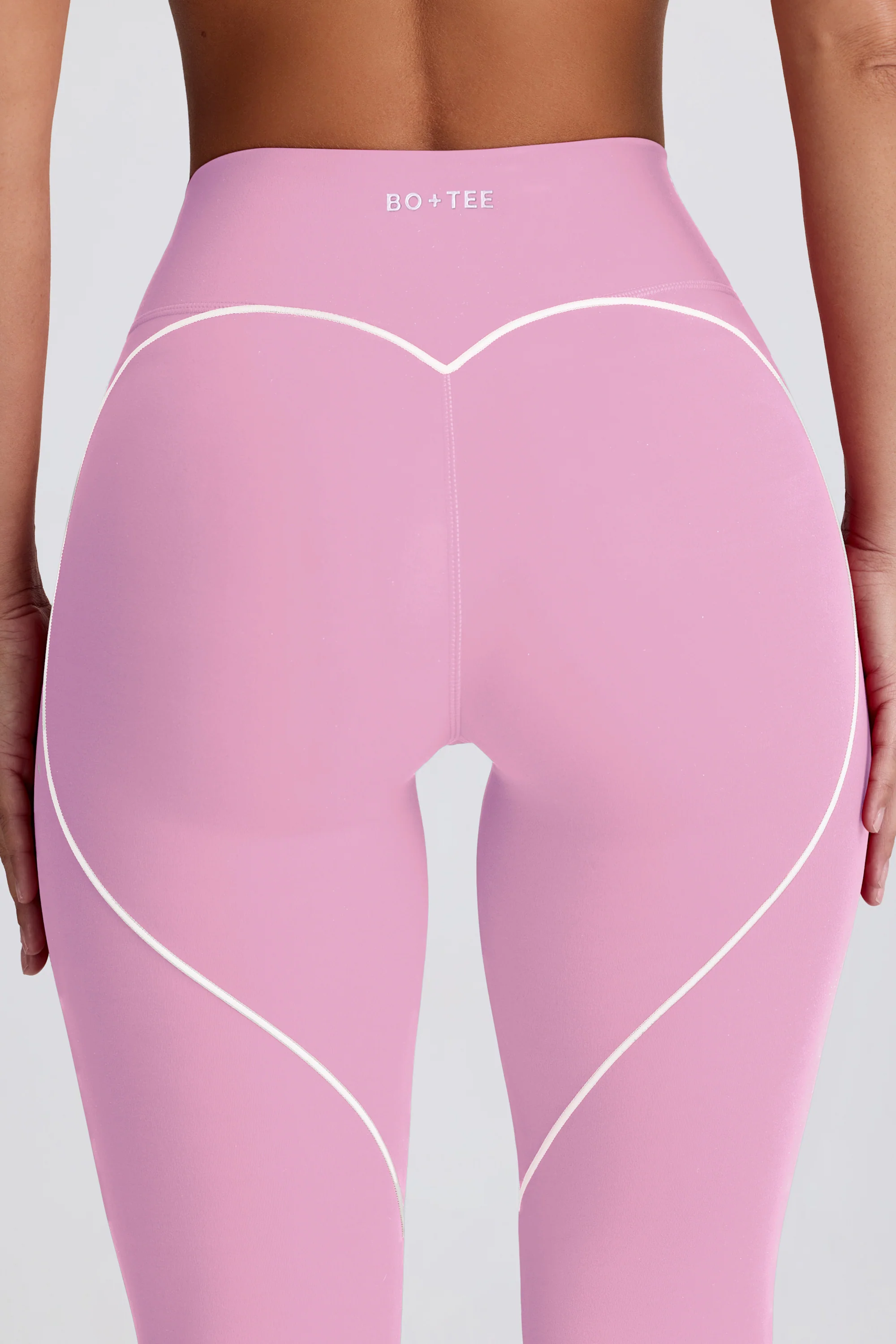Soft Active Mid-Rise Leggings in Dusty Pink - Image 3