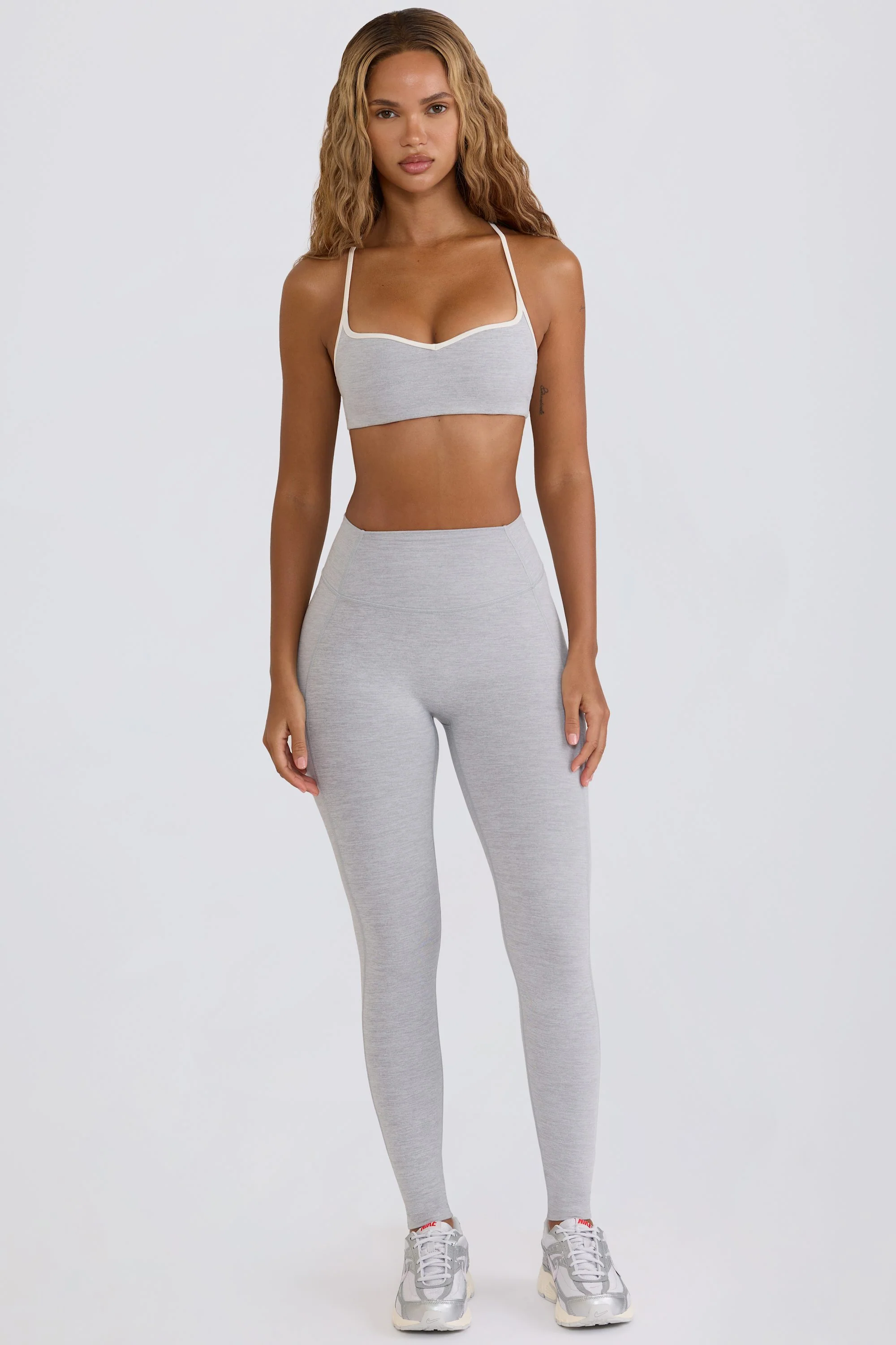 Soft Active Mid-Rise Leggings in Grey - Image 3