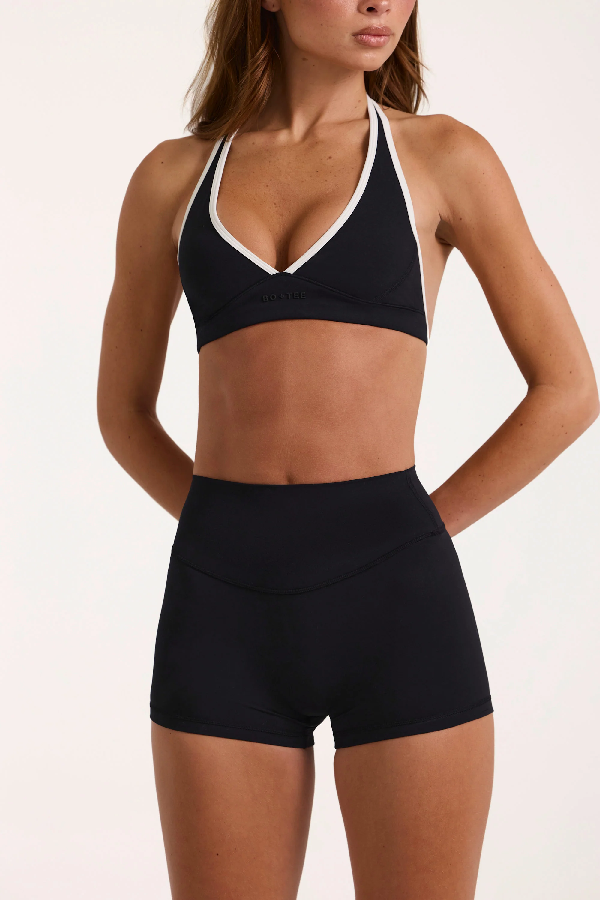 Soft Active Mini Shorts in Black - Image 4