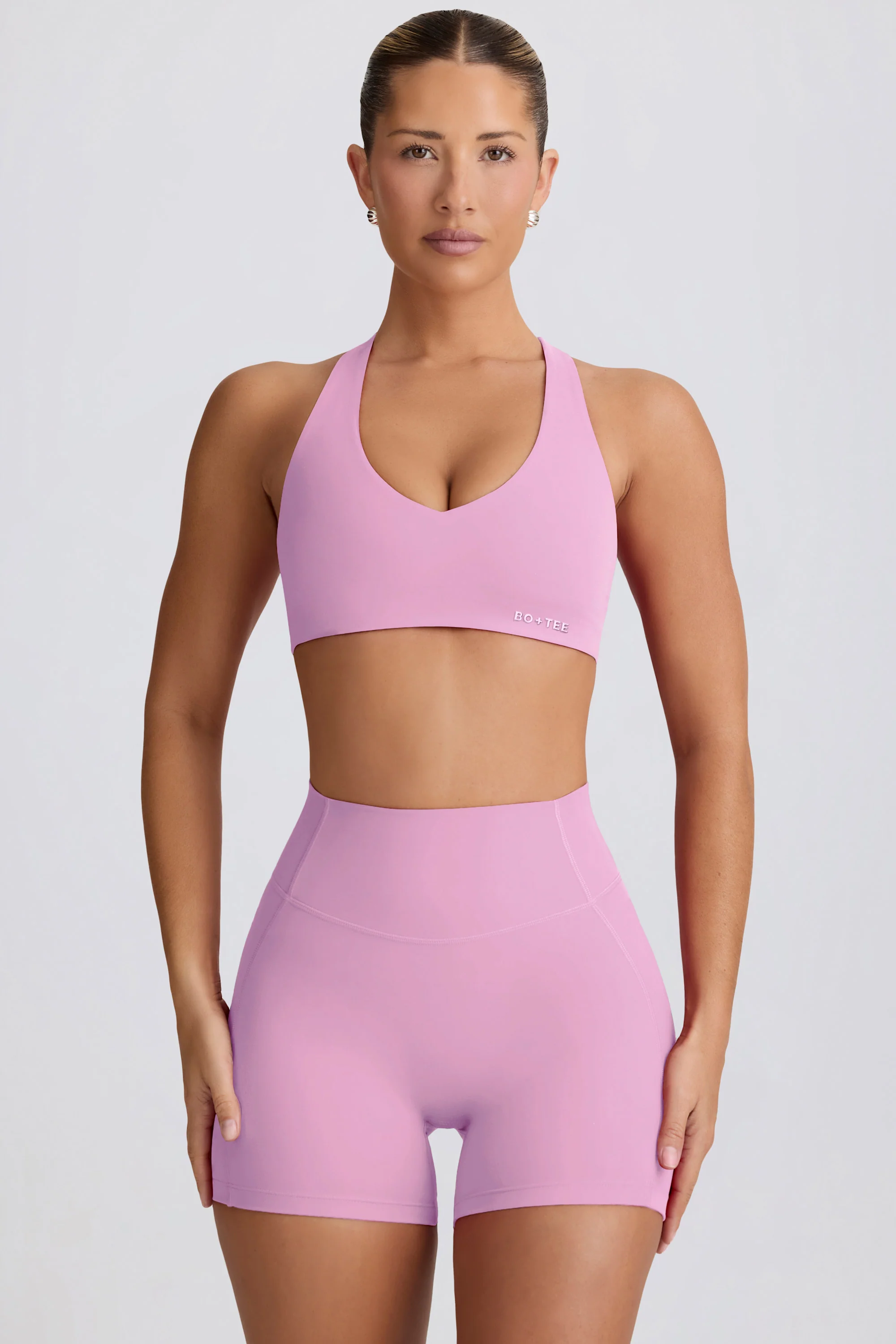 Soft Active Mini Shorts in Dusty Pink - Image 5