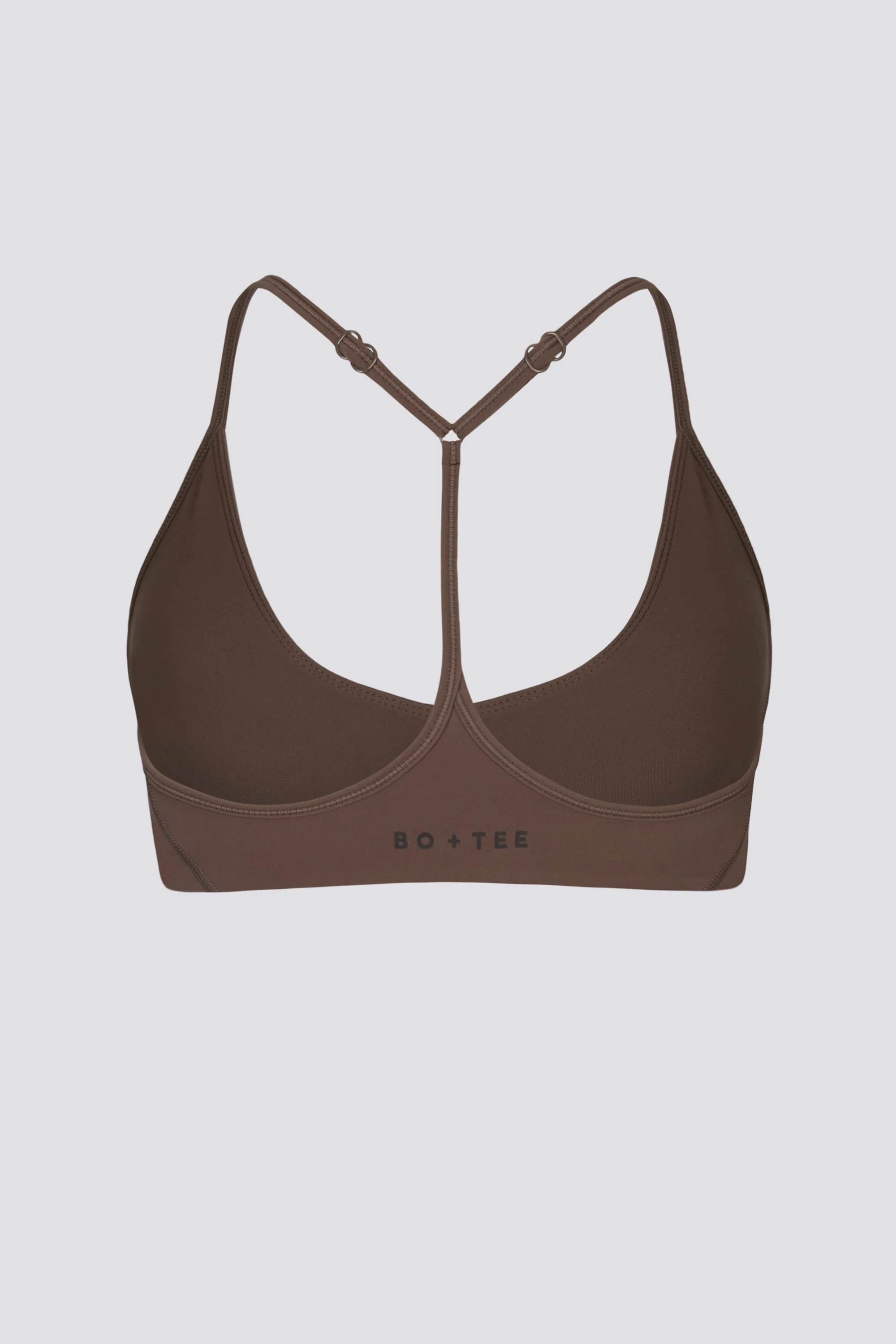 Soft Active Racerback Sports Bra in Cocoa - Image 4