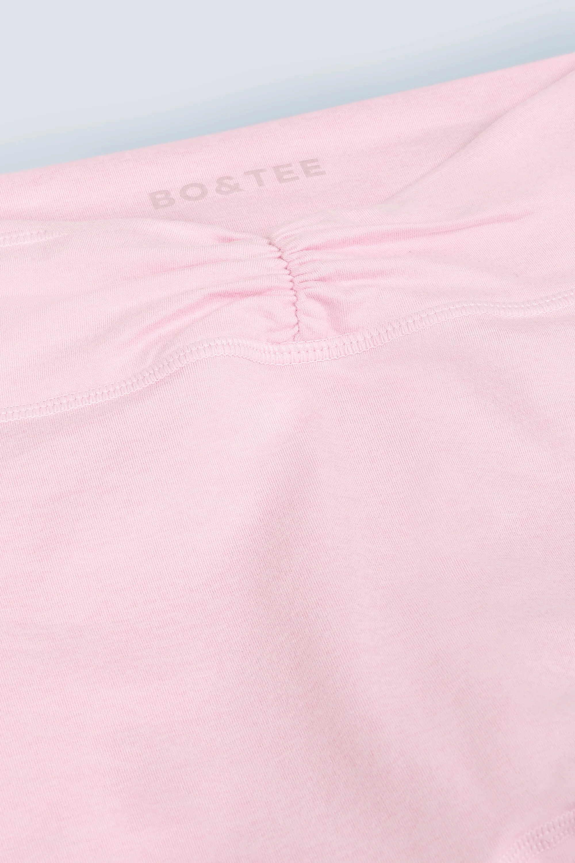 Brushed Jersey Ruched Flared Trousers in Bloom - Image 7