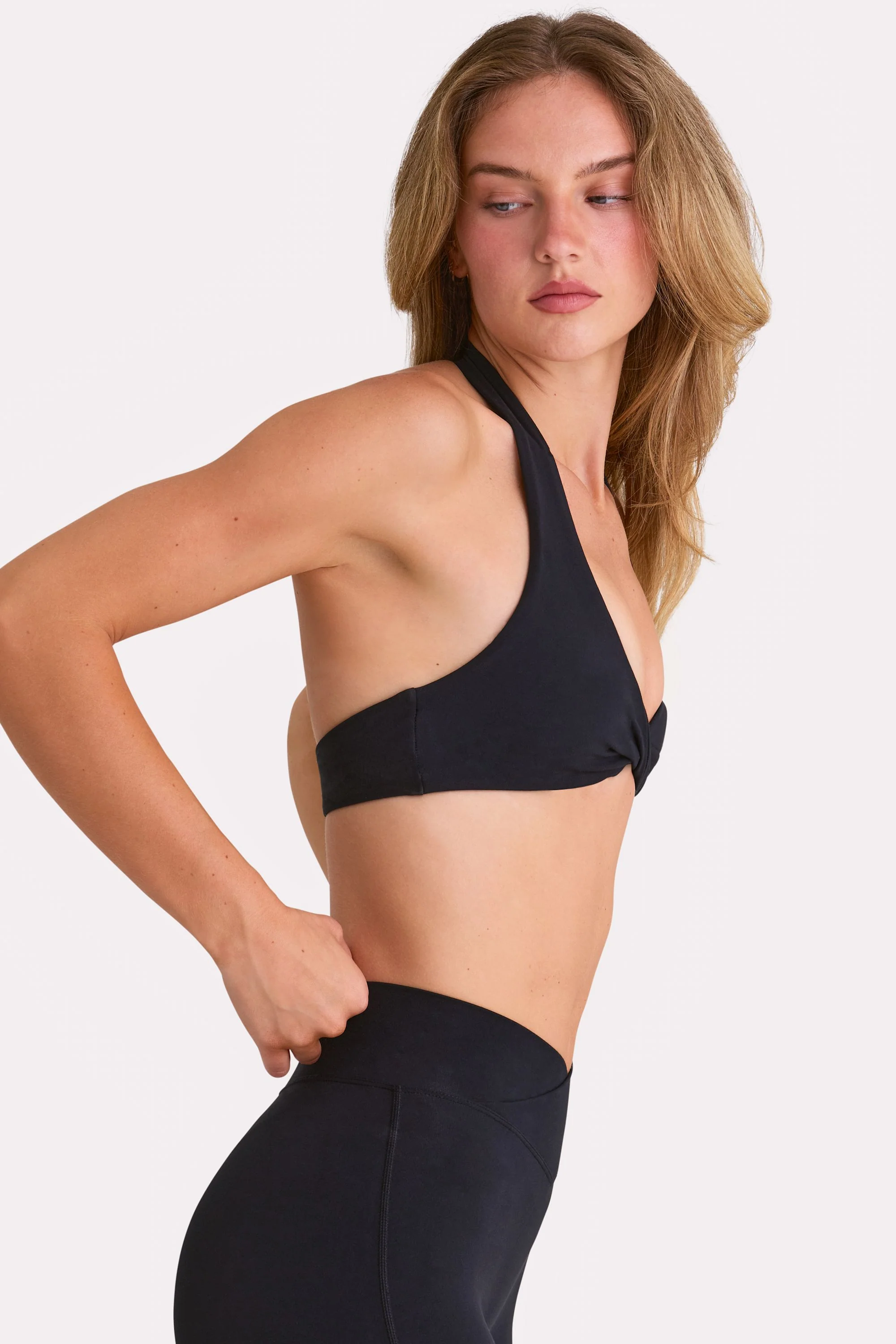 Soft Active Sports Bra in Black - Image 3