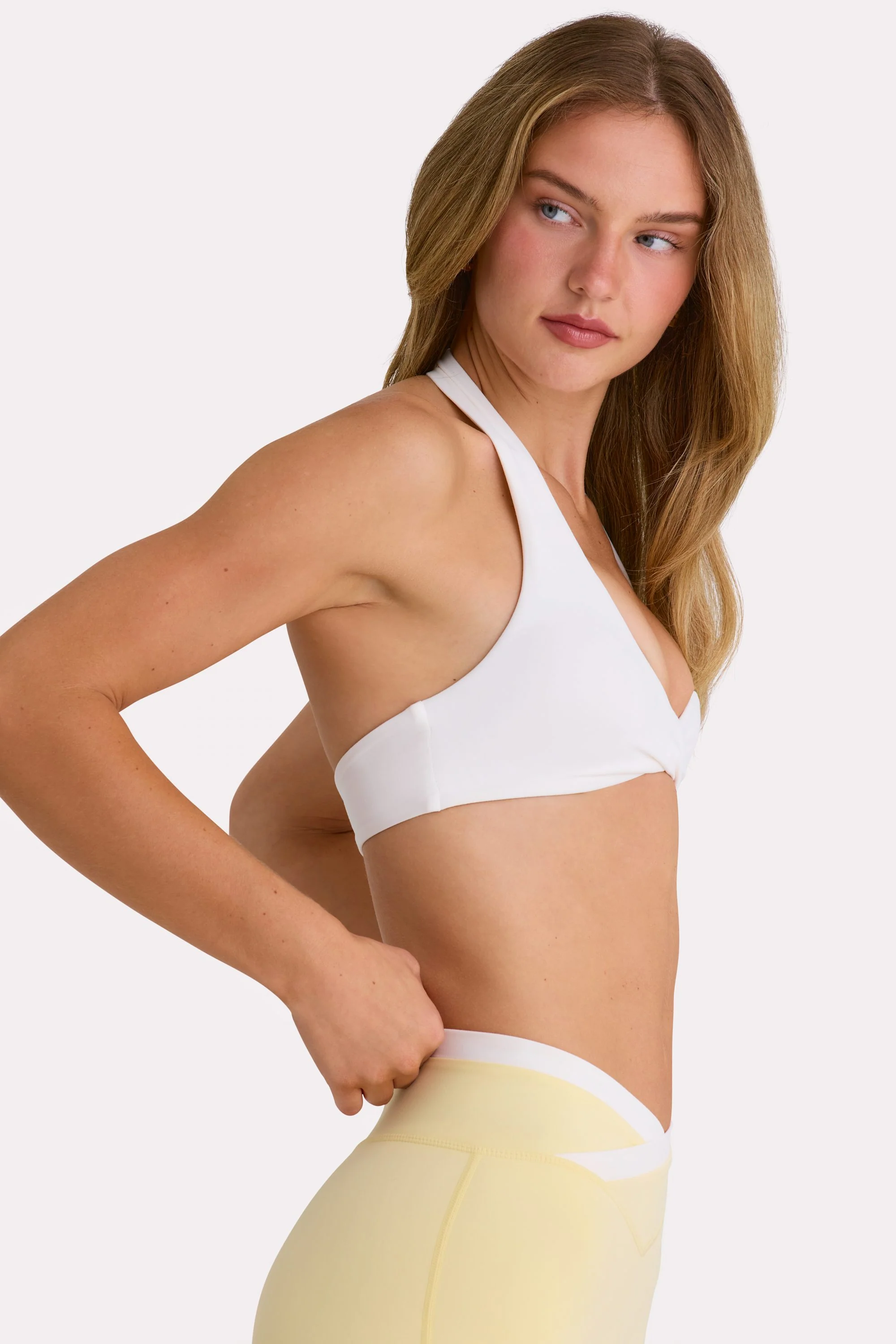 Soft Active Sports Bra in Milk - Image 3