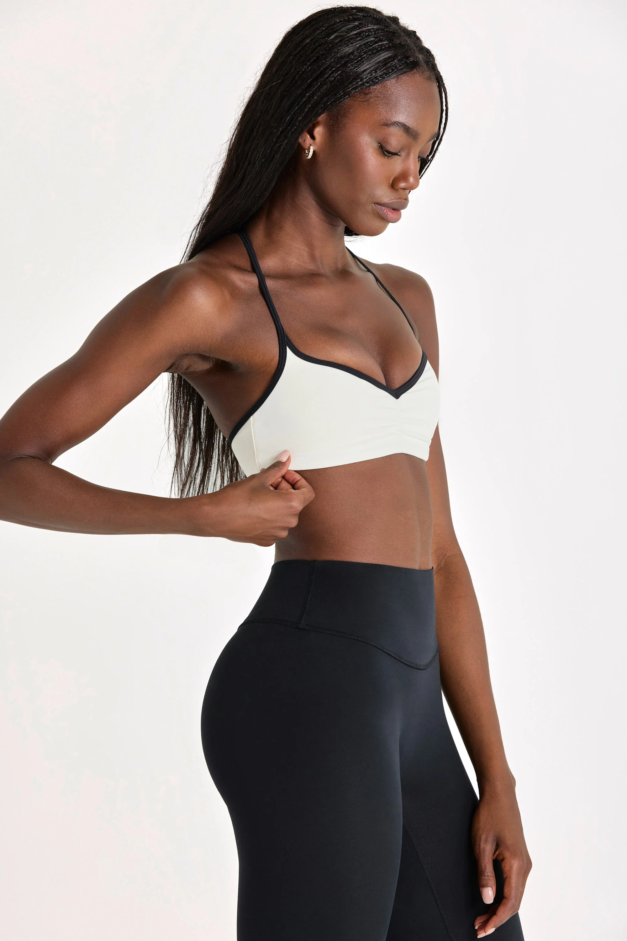 Soft Active Sports Bra in Ivory - Image 3