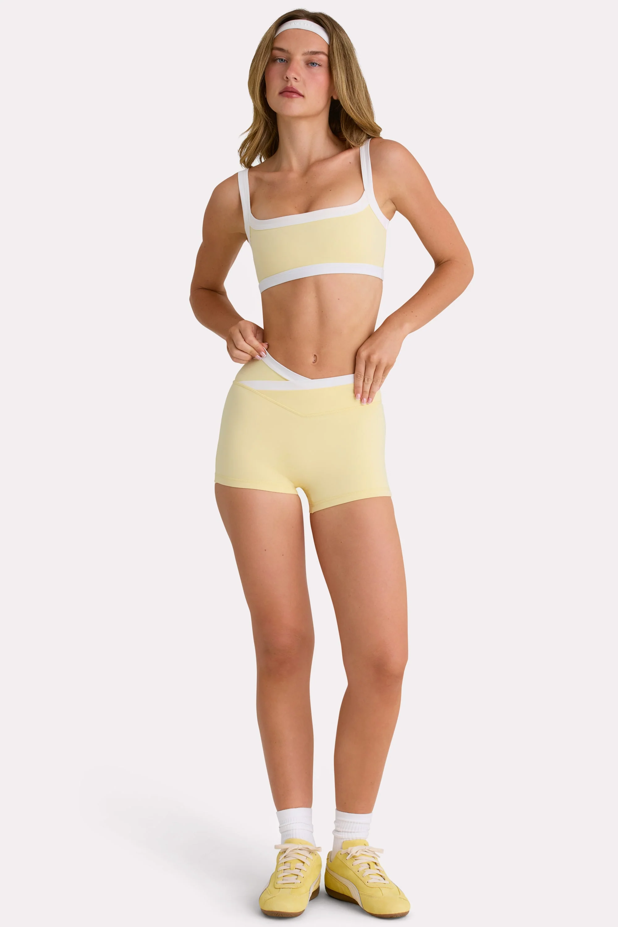 Soft Active Shorts  in Lemon - Image 5