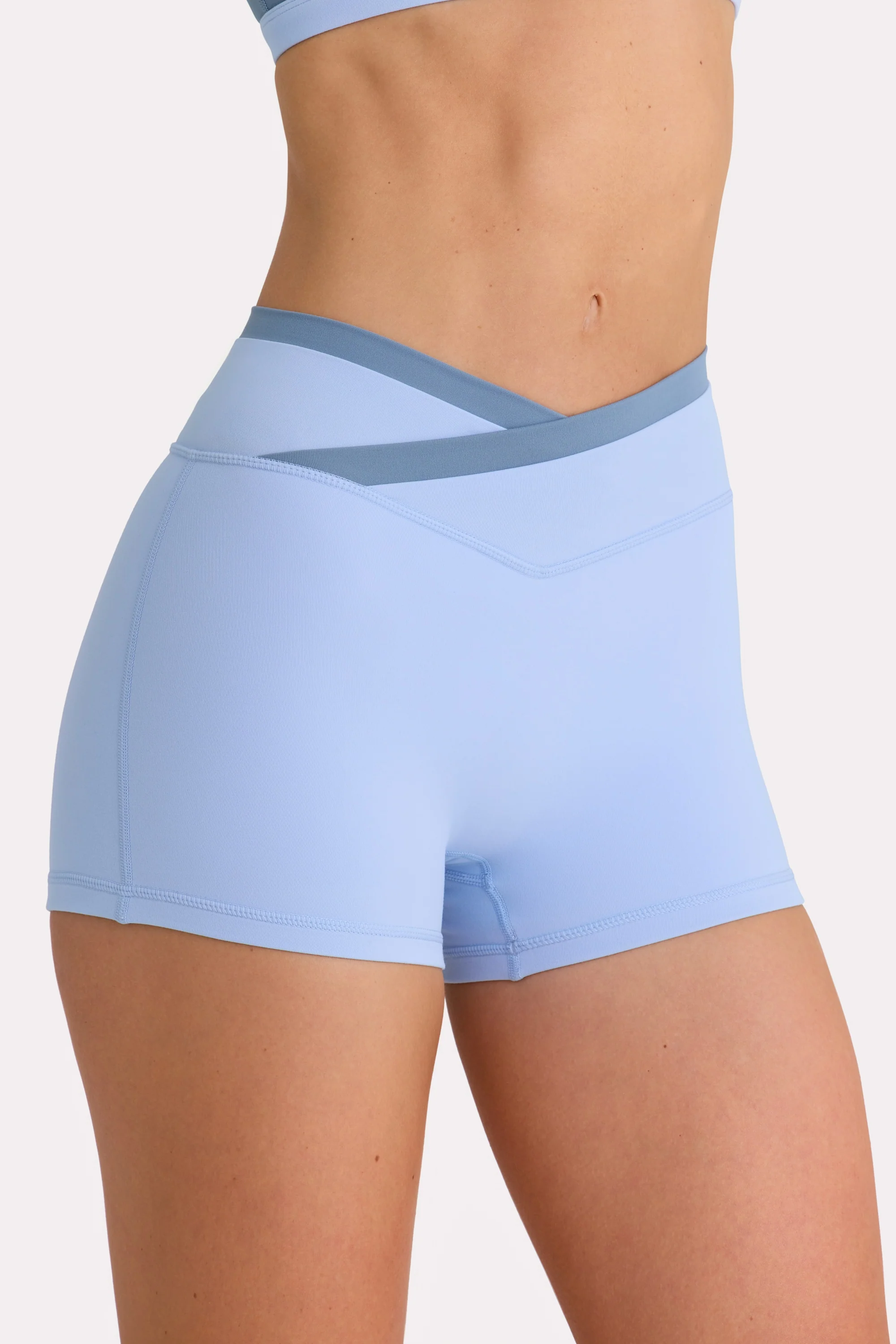 Soft Active Shorts  in Sky - Image 4